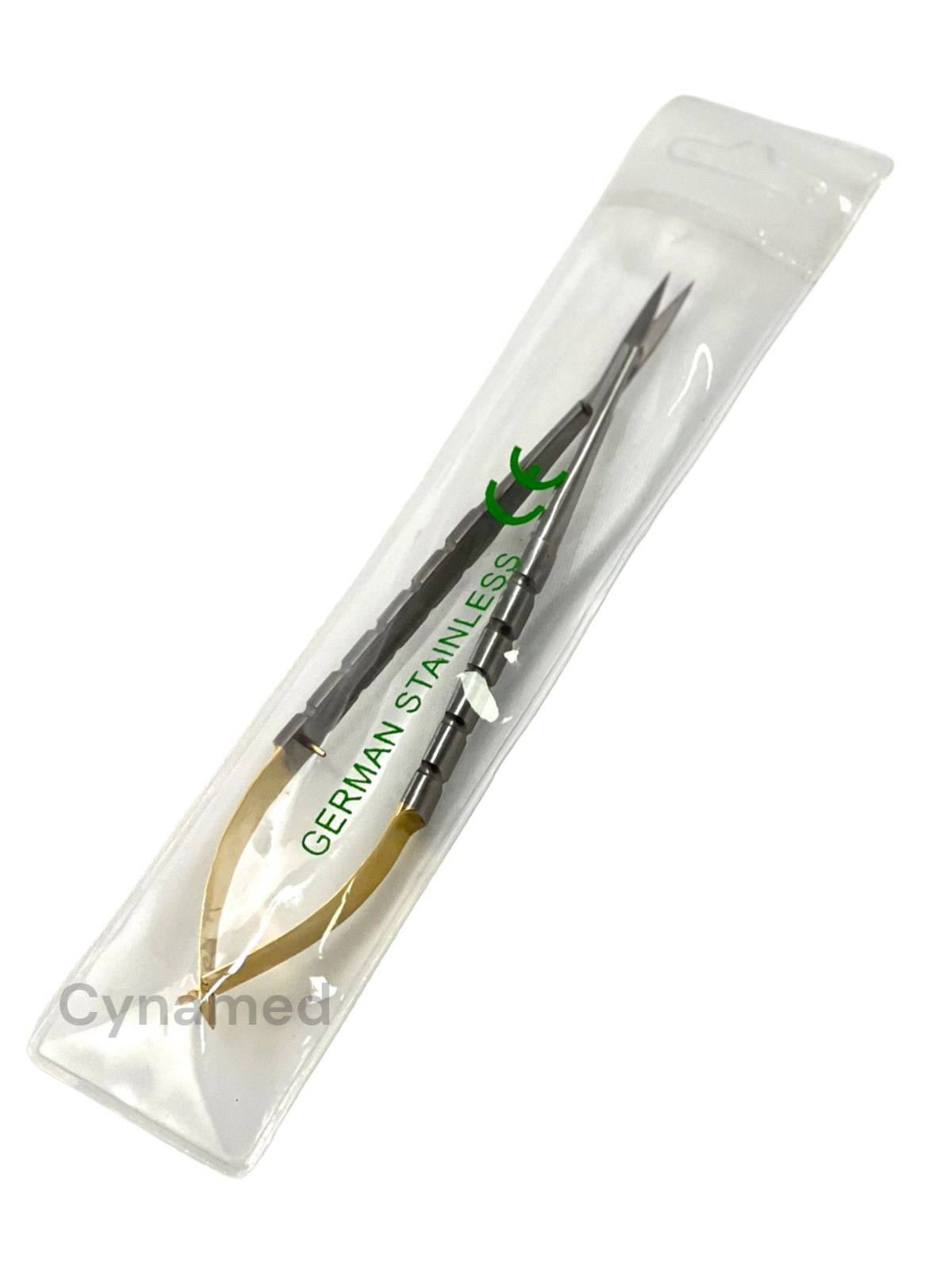 1 EA Castroviejo Scissors Straight Sharp 6in Gold Handle German Stainless Steel