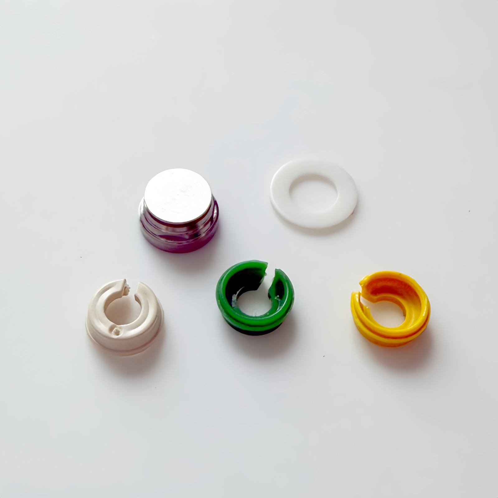 Novaloc Type PEEK Cap Abutment Matrix Titanium Housing Caps Retention Insert Cap