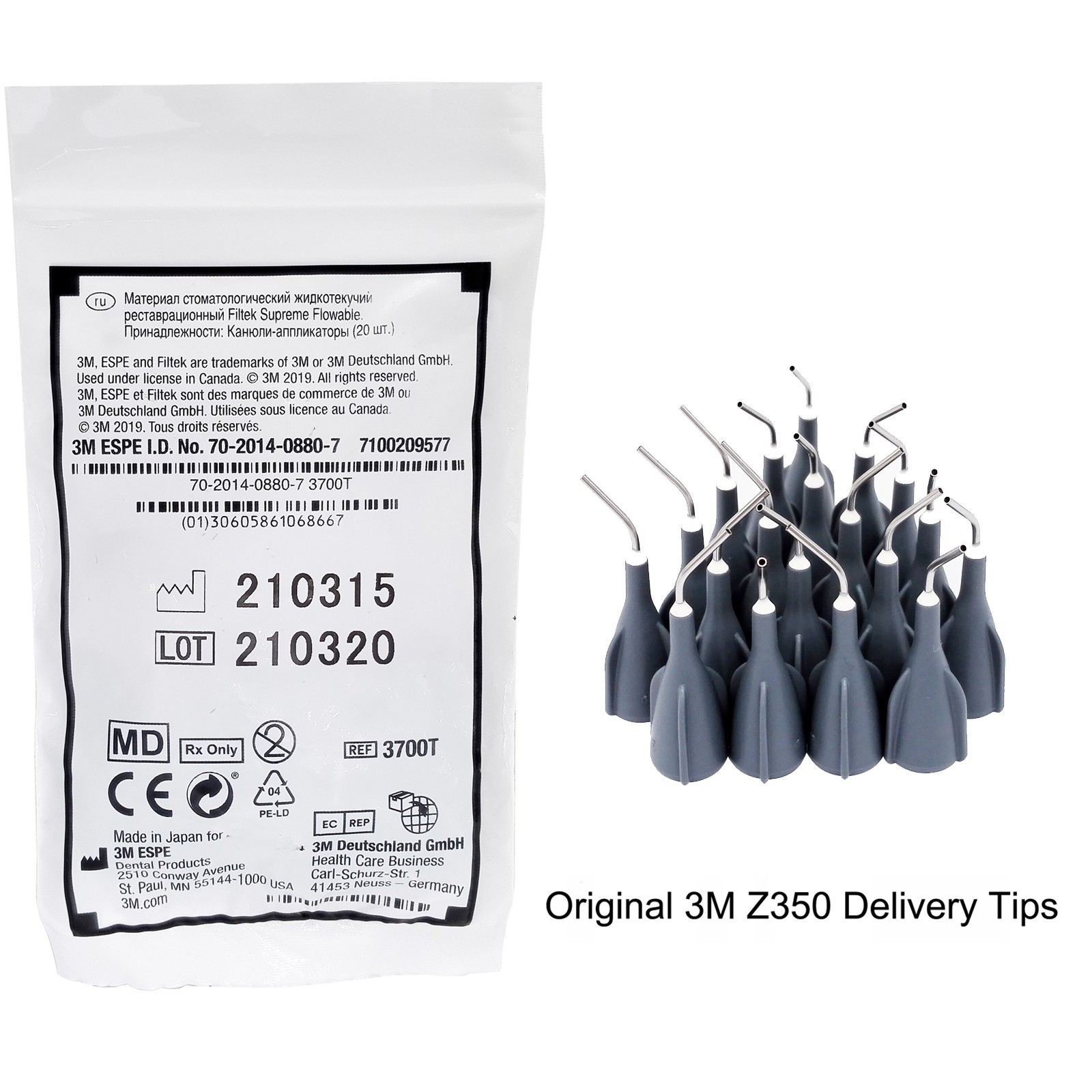 3700T Filtek Flow Dispensing Flowable Restorative Dispensing Tips 20/Pk