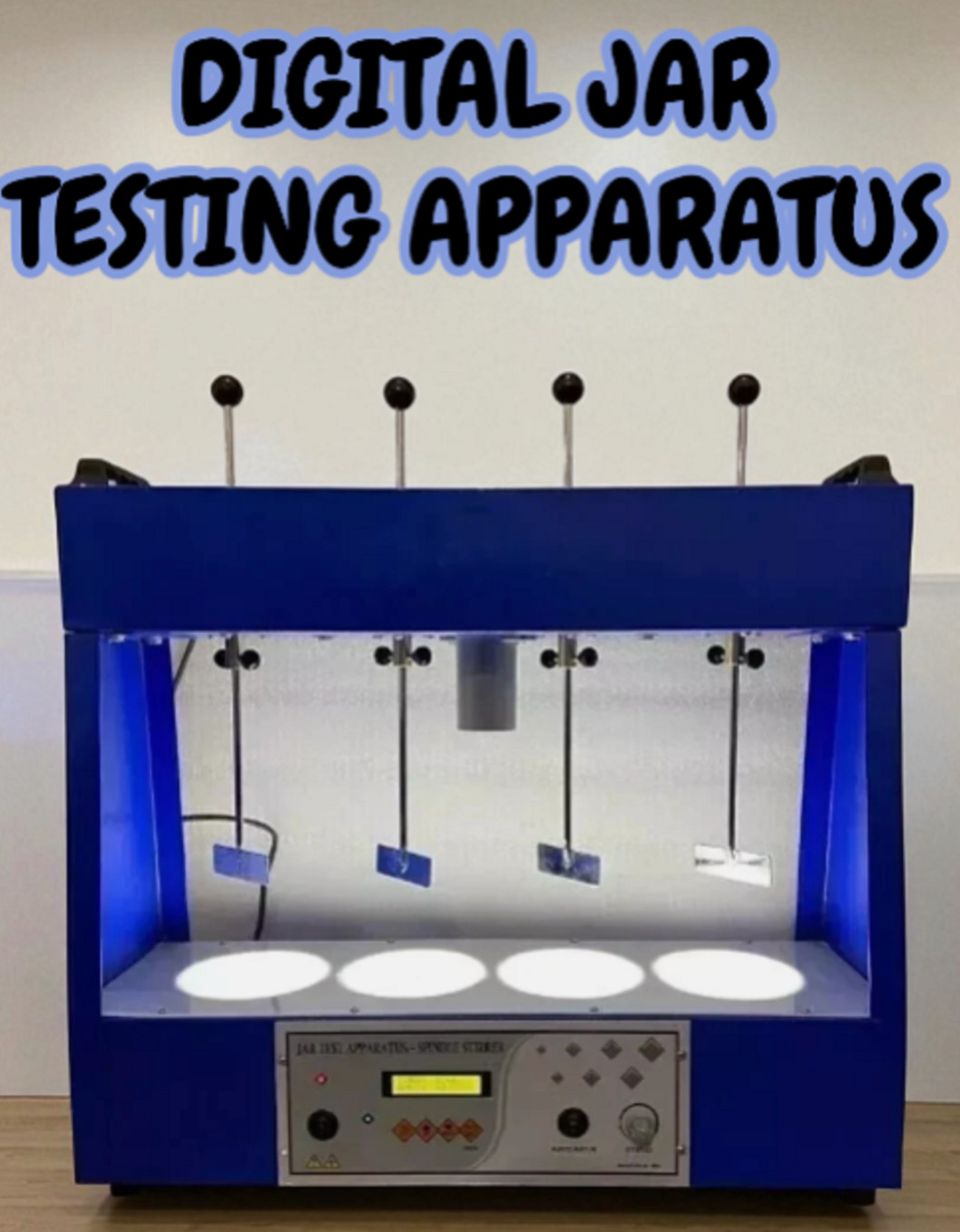 110 V Flocculation Digital Jar Test Apparatus 4 Spindle SAME DAY SHIP FROM NJ