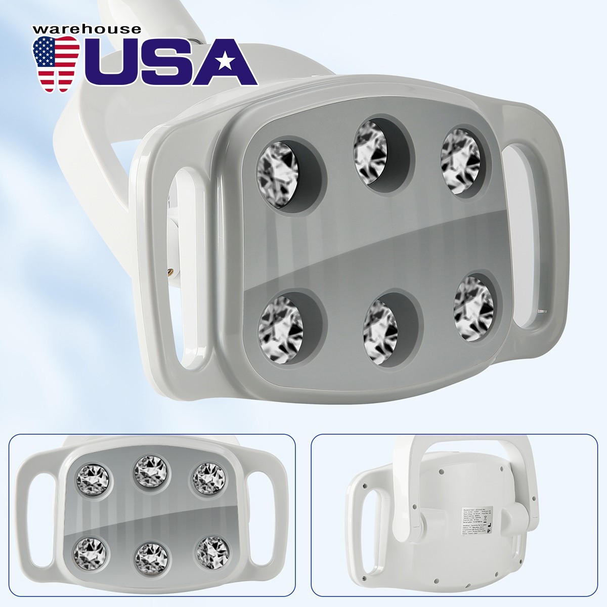 Dental 6 LED White Light Operating Lamp Induction For Dental Unit Chair