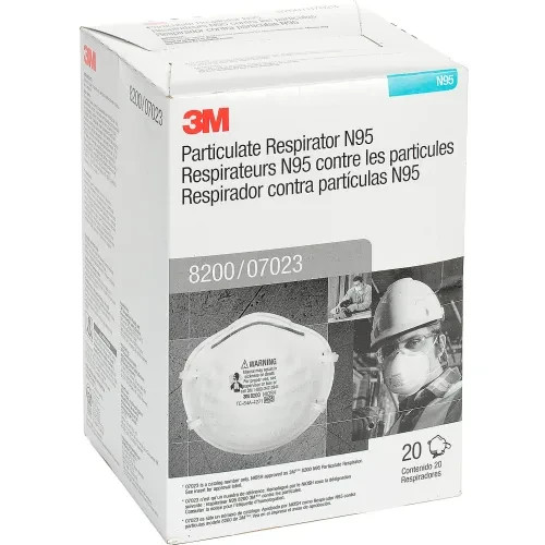 3M 8200 N95 Particulate Respirator Face Mask 20pcs Exp 12/2025