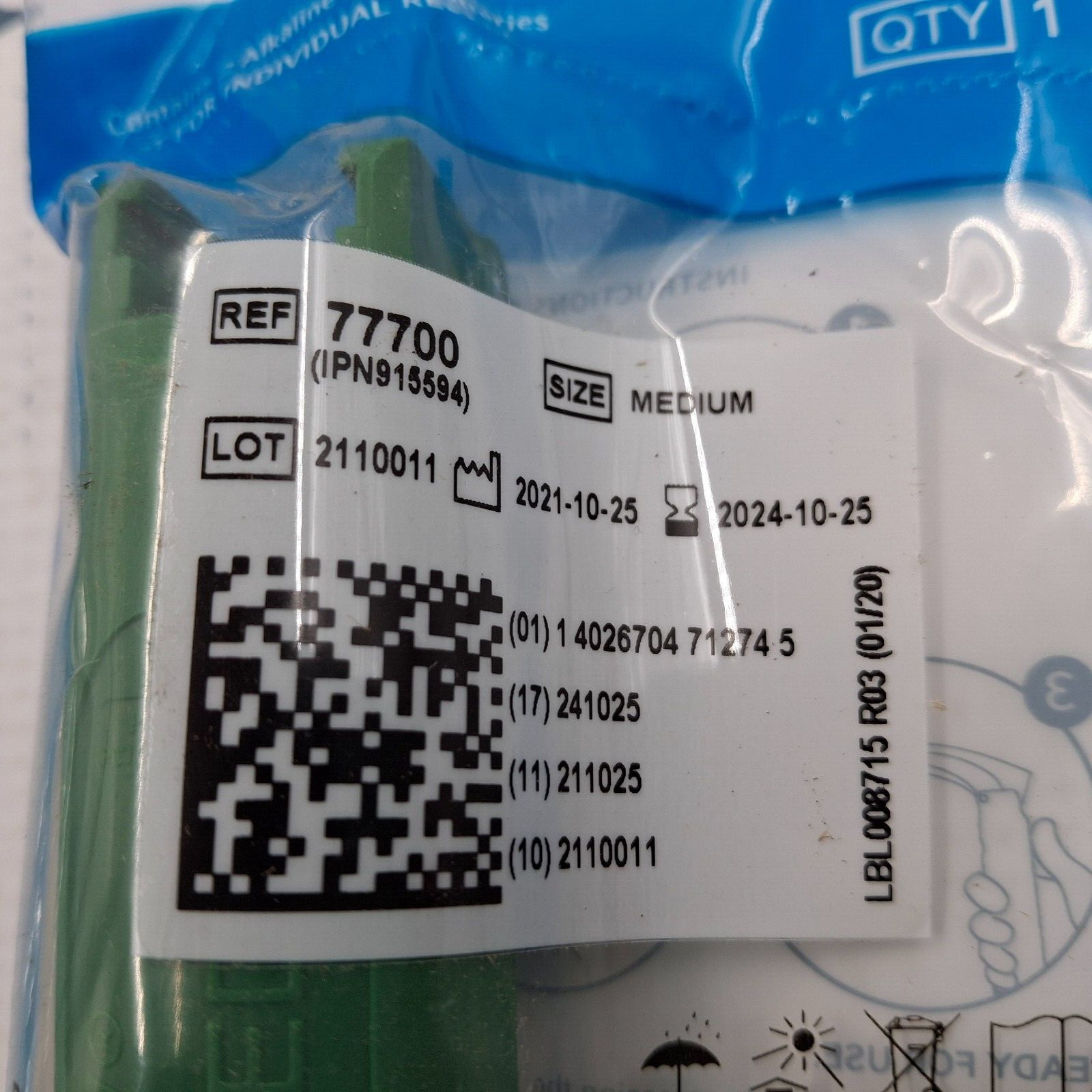 Teleflex Green Rusch Lite Mac 3 Mill 2 and Medium Handle Set