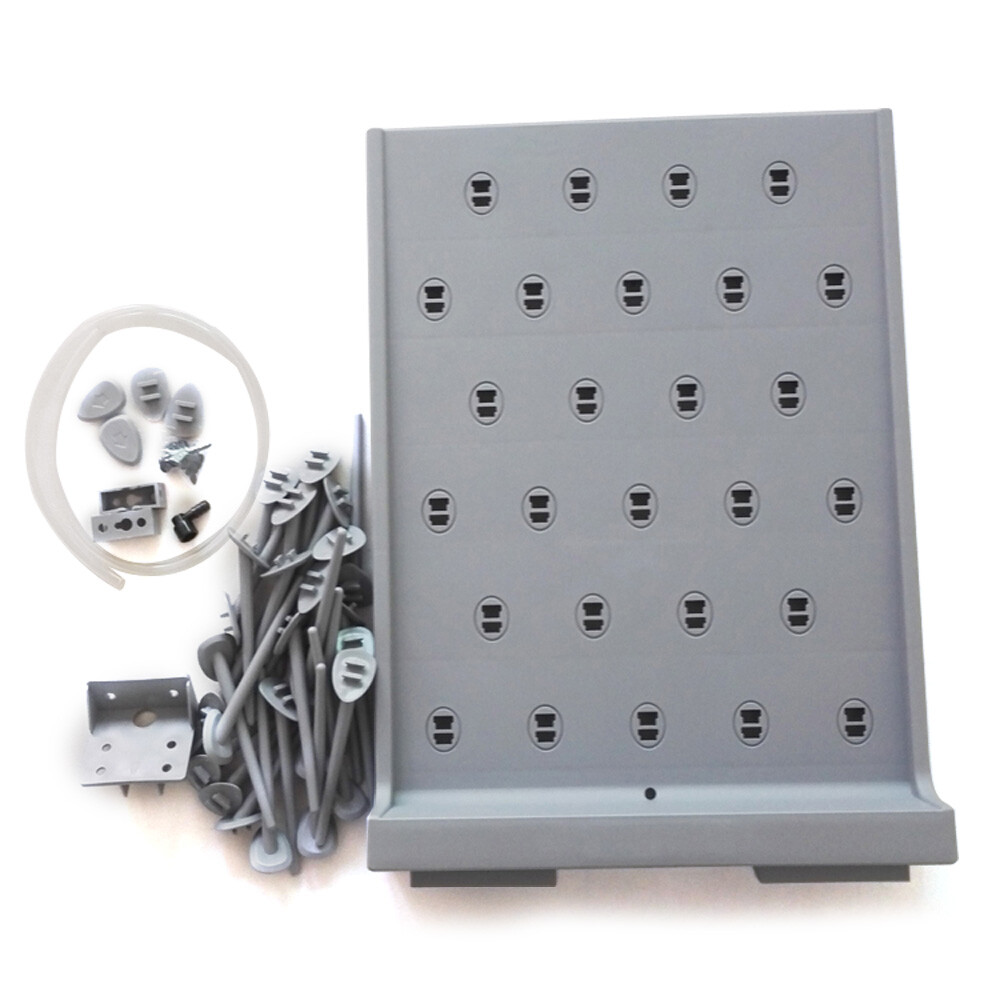 2*Laboratory Drying Rack PP Material Anti-corrosive 55*40*12cm 27 Pegs Durable