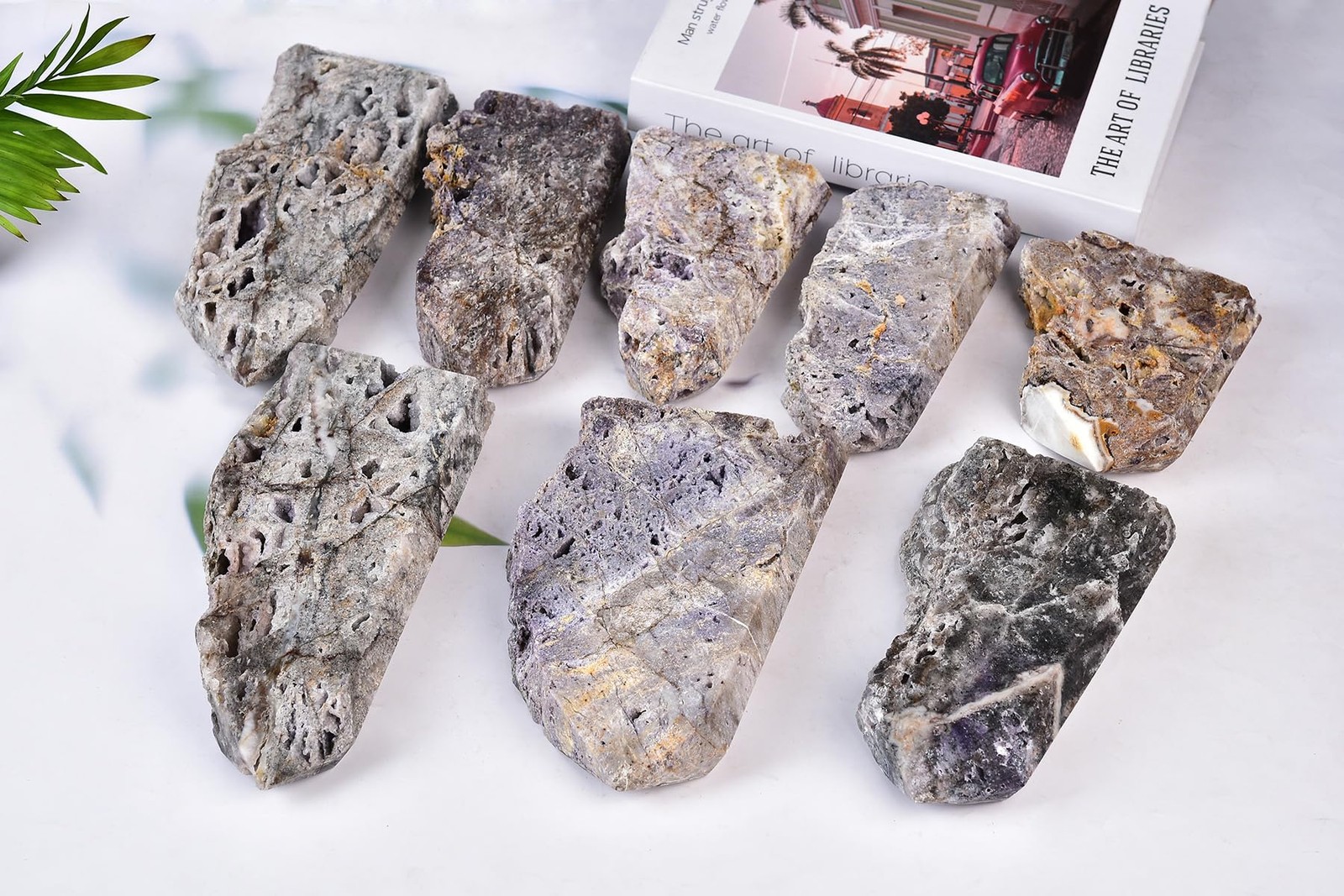 Amoystone Decorative Large Tower Sphalerite Geode Slab 1.3-1.7 Lbs For Witch