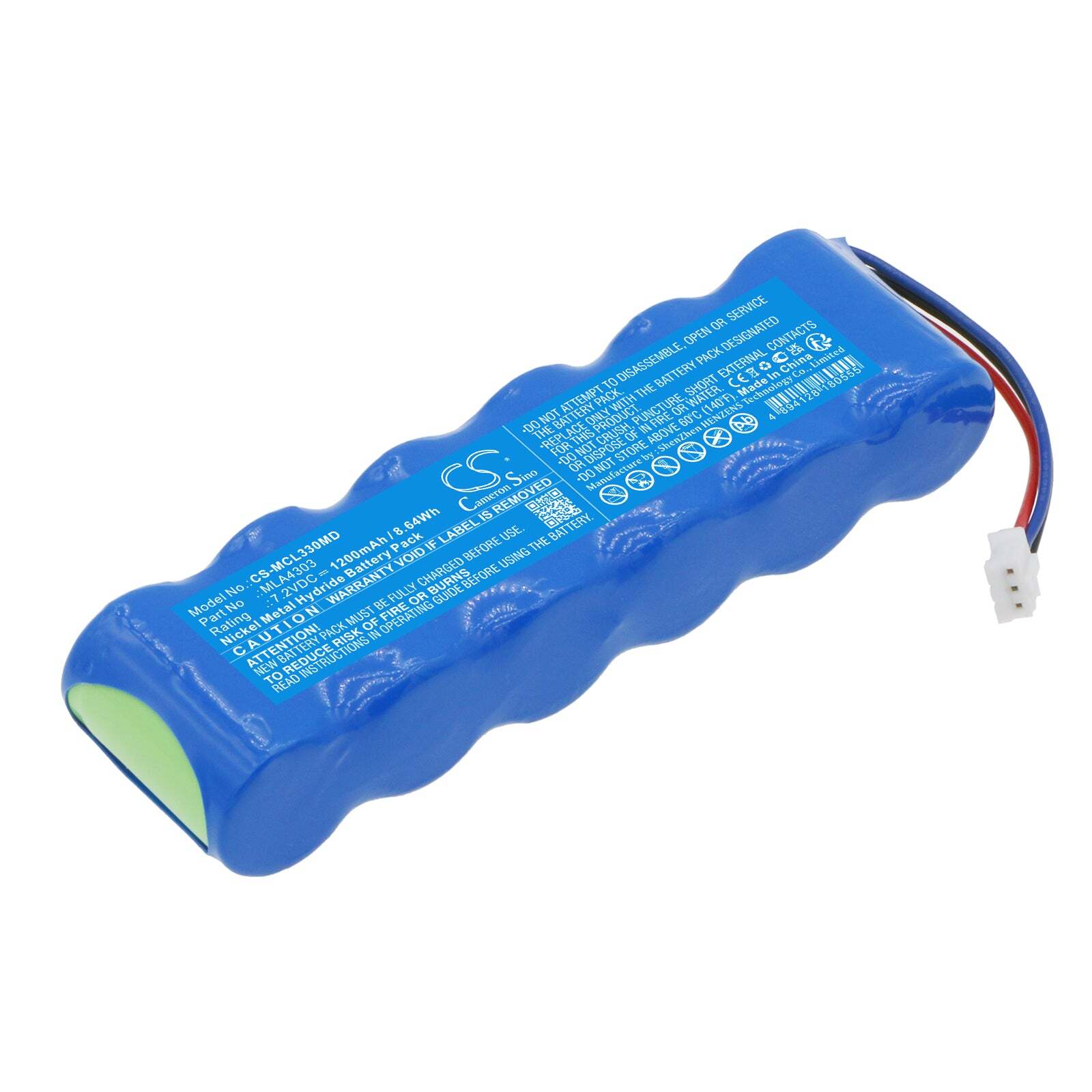 MLA4303 Battery for Micro Medical MicroLab 3300 Spirometer, 1200mAh – sold by sm