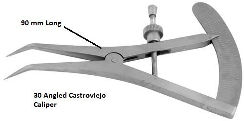 Castroviejo Caliper 30 Angle 90mm Long