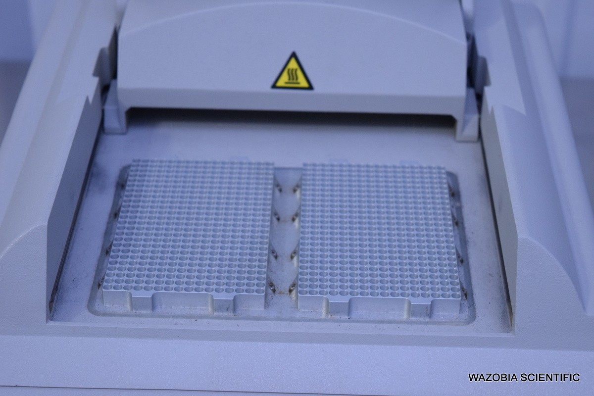APPLIED BIOSYSTEMS GENEAMP PCR SYSTEM 9700 THERMAL CYCLER DUAL 384 WELL BLOCKS