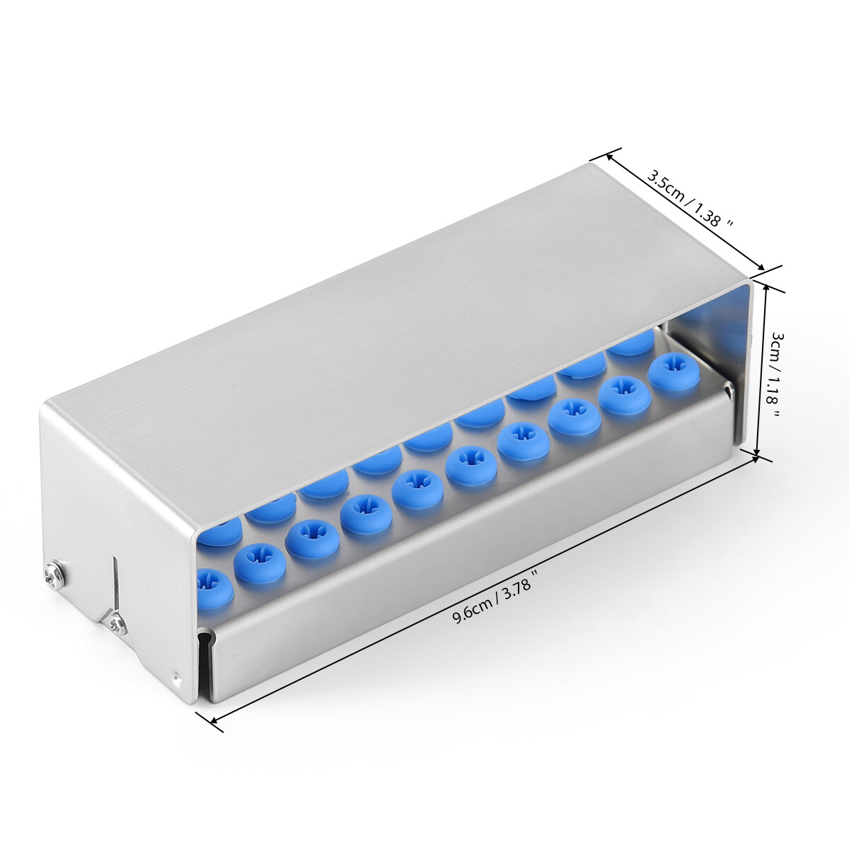 8/30 Holes Dental Bur Holder Disinfection Block Case Box Dentist Stand Autoclave