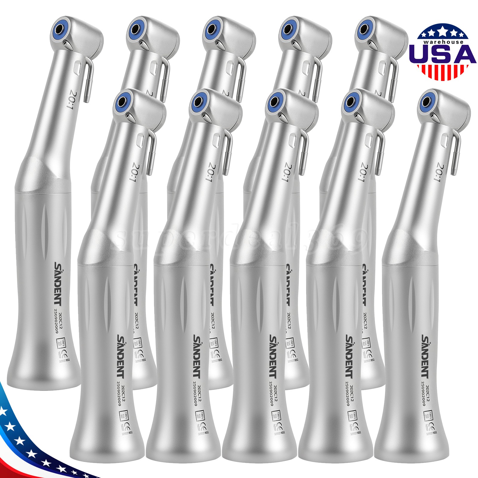 1-10 Pcs Dental Surgical 20:1 Reduction Implant Contra Angle Handpiece NSK Style