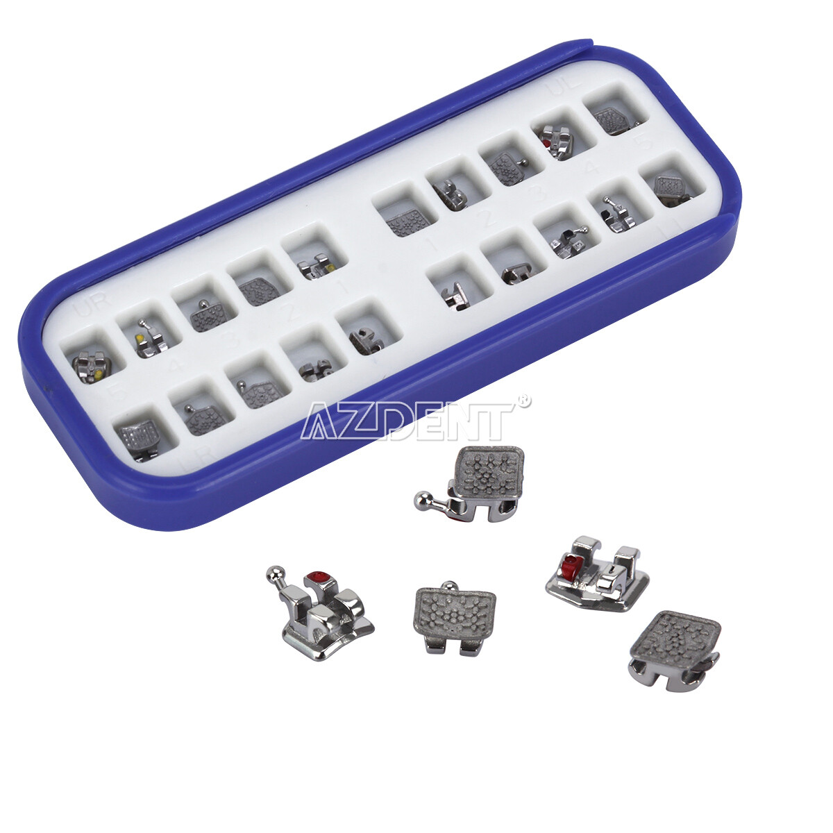 5X Brackets Ortodoncia Dental MIM Mini Roth 0.022 Ganchos 345 Monobloque