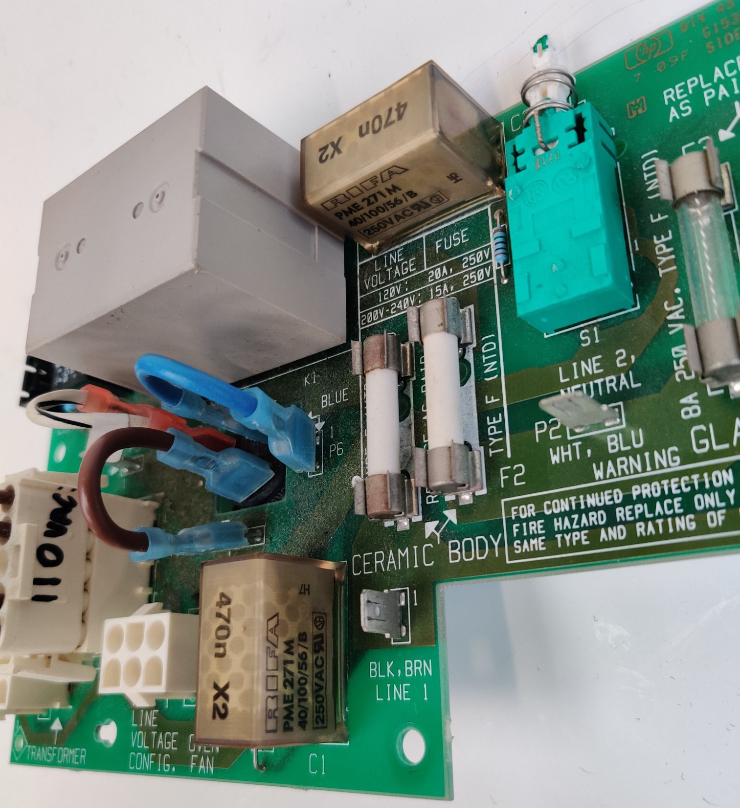 Agilent G1530-60050 AC Power Supply Board 110V for 6890 Gas Chromatograph