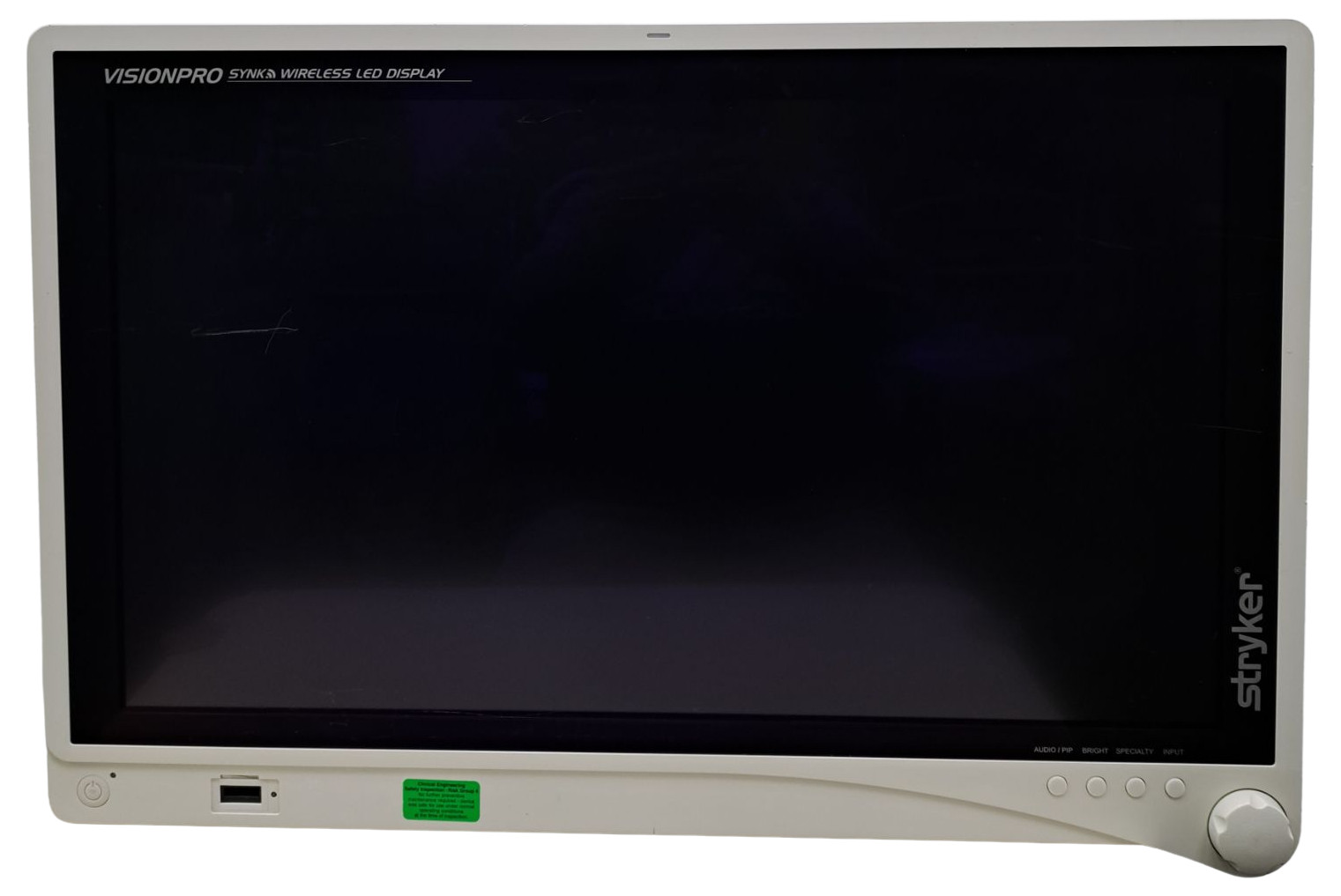STRYKER 26″ VISIONPRO SYNK LED WIRELESS SURGICAL DISPLAY, NO POWER SUPPLY