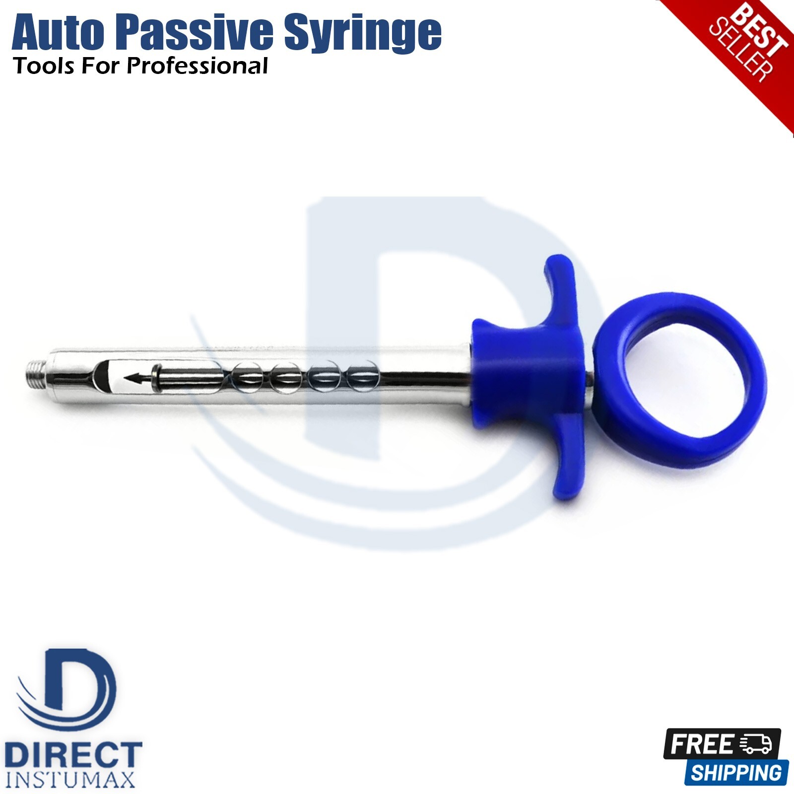 3Pcs Auto Passive Syringes Injection Carpule Aspirating Syringe Local Anesthesia