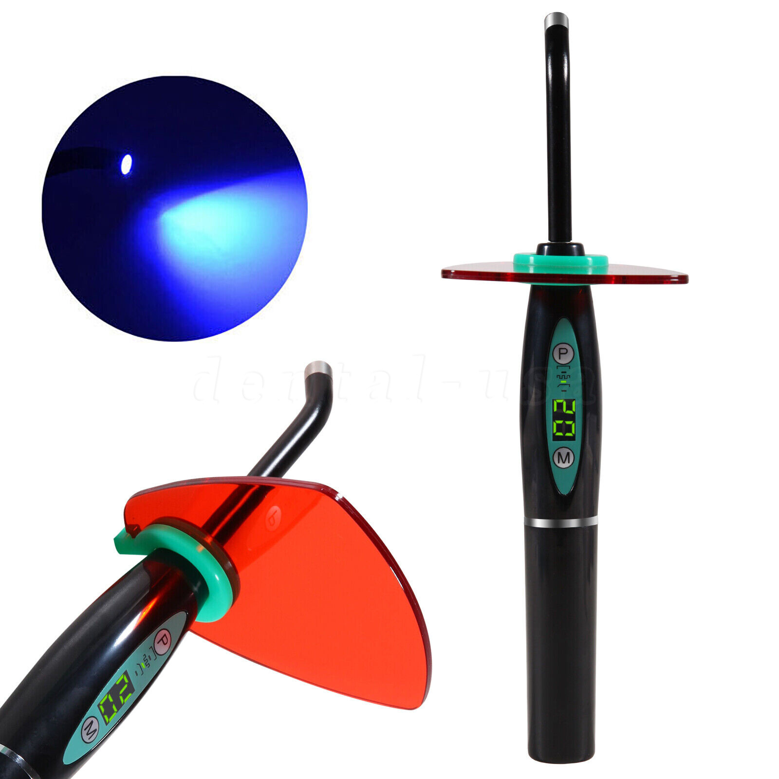 Woodpecker Style Dental LED Curing Light Cure Lamp Wireless Cordless 1500mw 5W