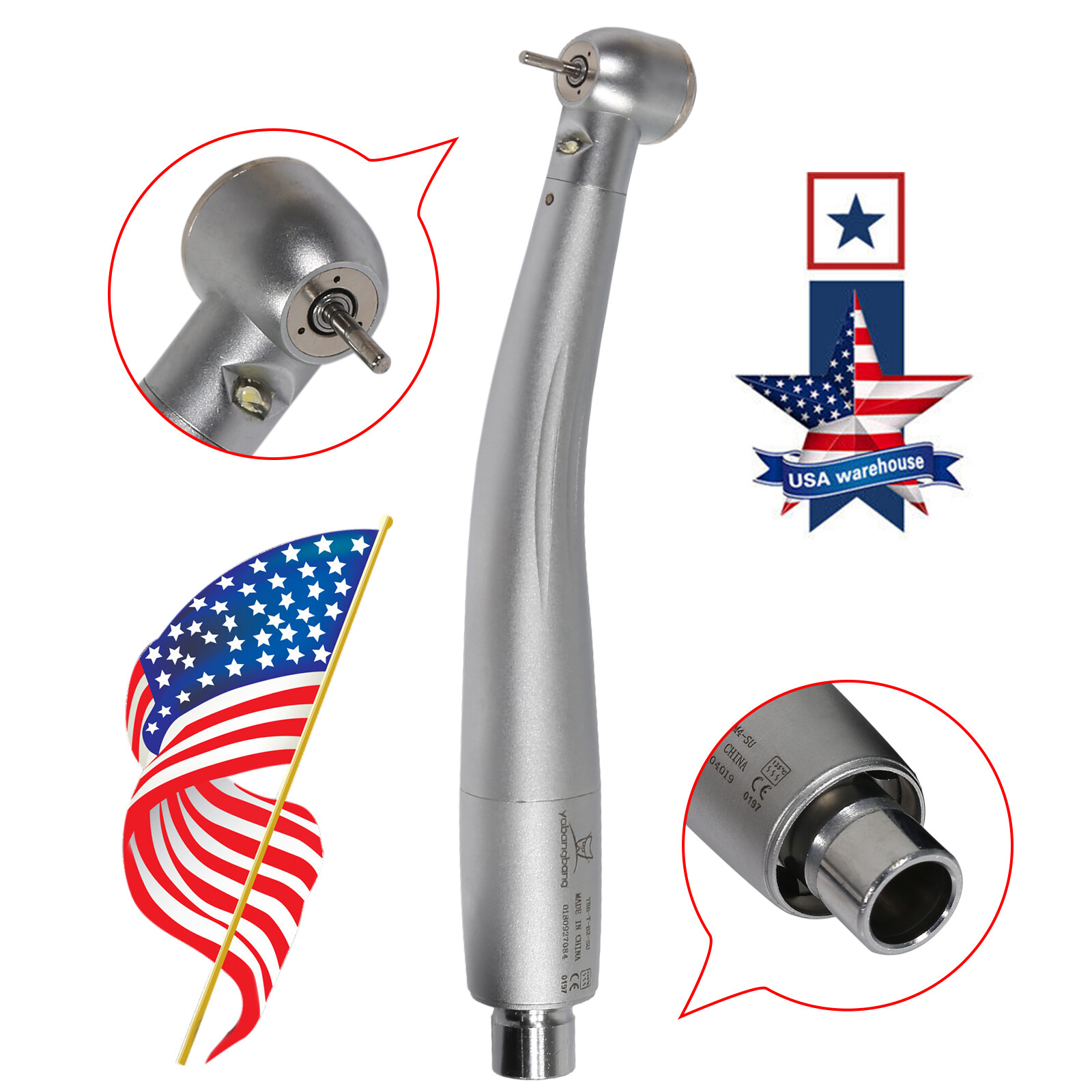 Large Torque Dental High Speed Handpiece LED E-genaerator For NSK Coupler 1-10X