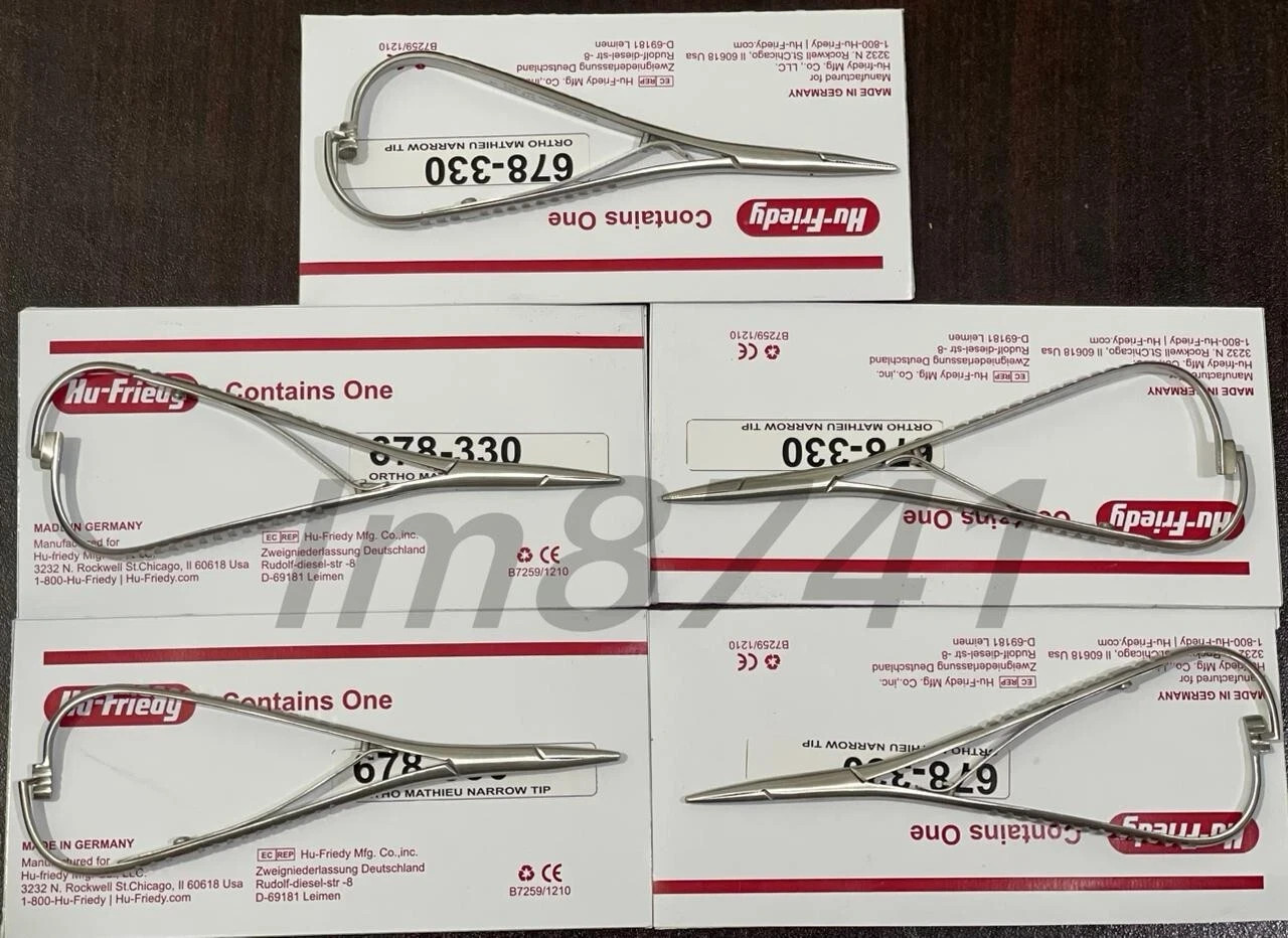LOT OF 12 HU FRIEDY Mathieu Narrow Tip Orthodontic Plier | 678-330