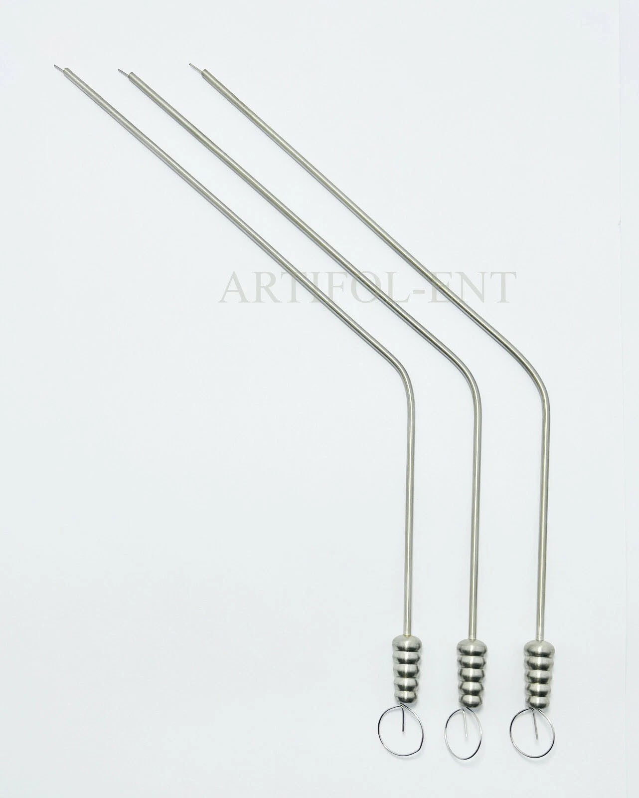 Yasargil Suction Cannula with Luer-driling 2.5mm Length 220mm | 3 Pcs