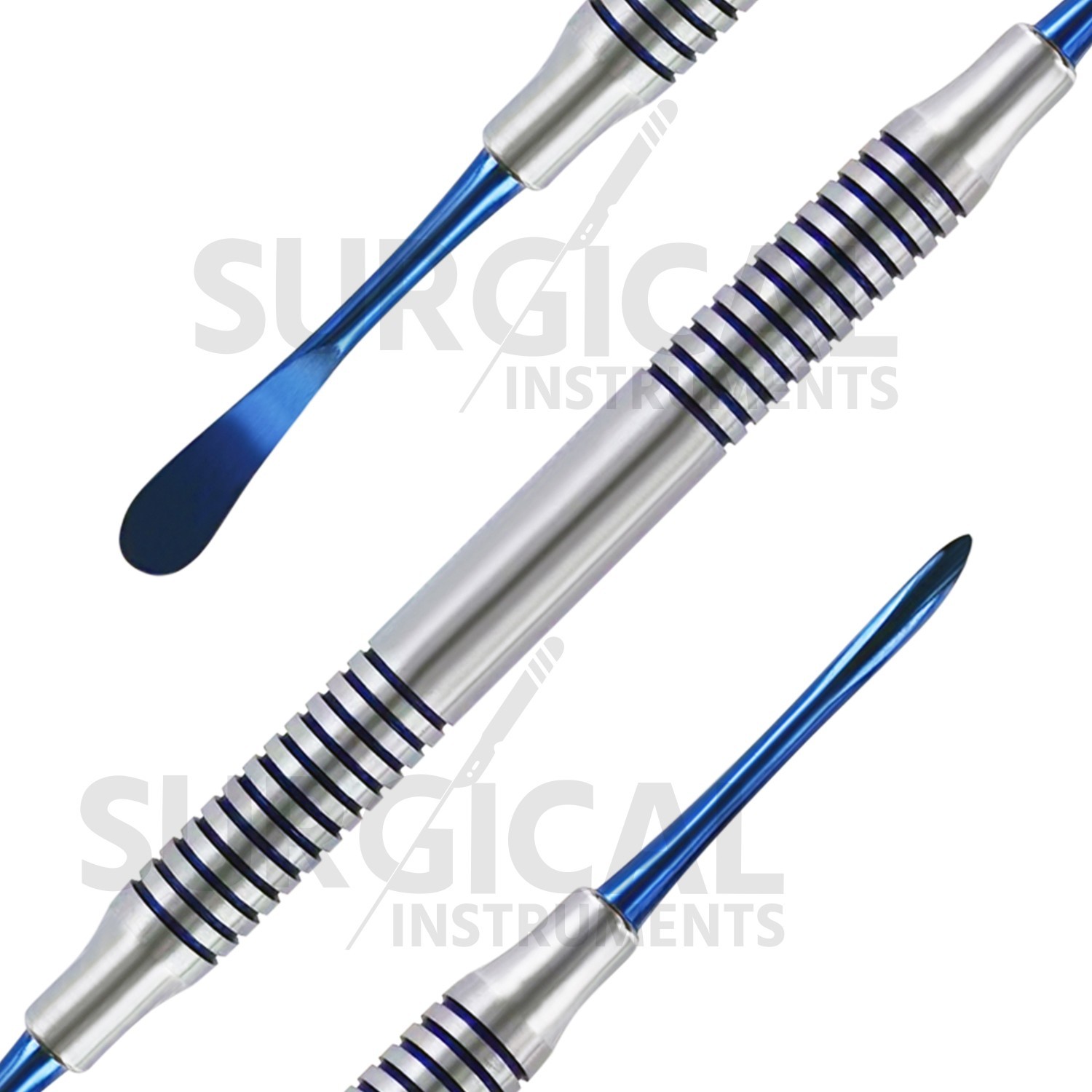 Molt Periosteal Elevator # 9 W/Blue Tips Dental Dentist Hollow Handle German Gr