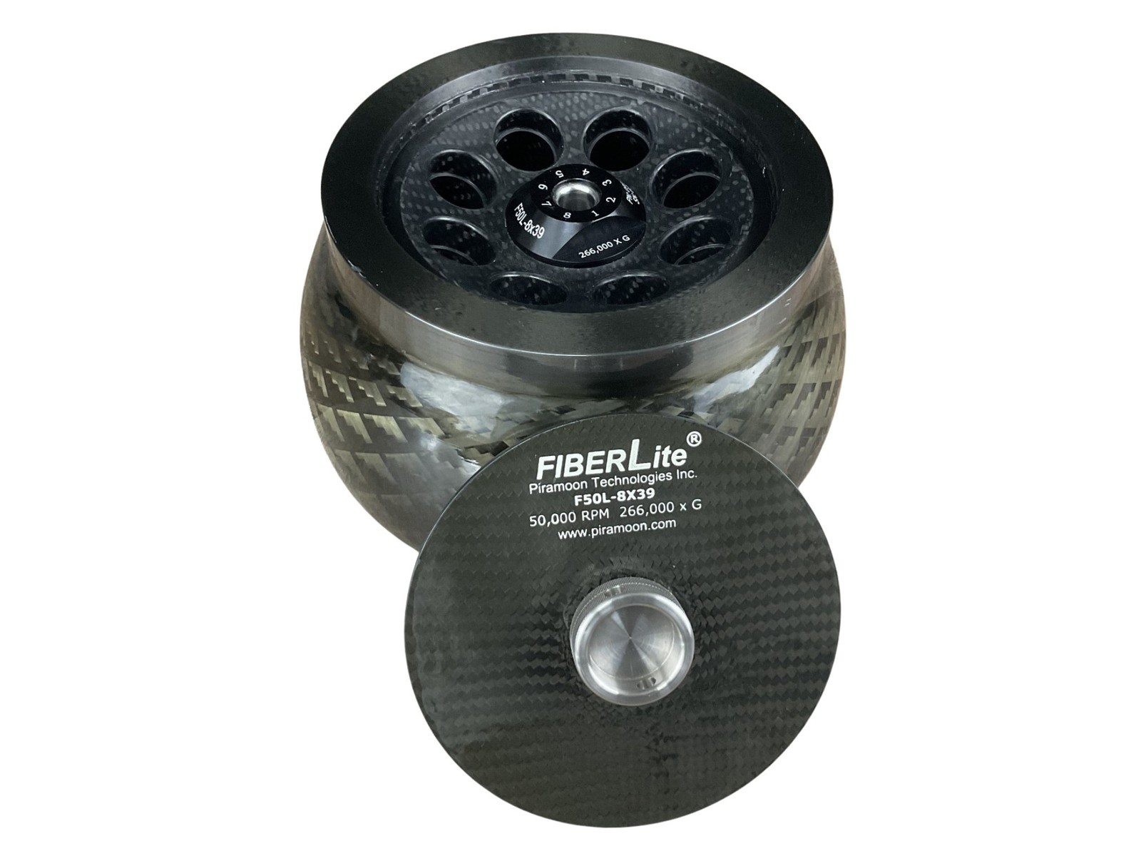 FiberLite F50L-8X39 Fixed Angle Rotor 50000RPM Ultracentrifuge Lab Research