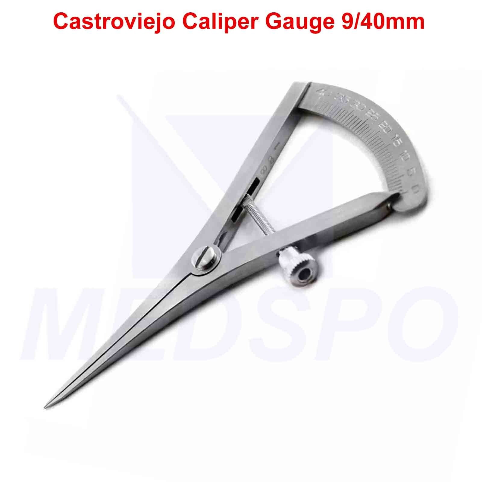 Surgical Castroviejo Teeth Measuring Positioning Caliper Dental Implant Gauge CE