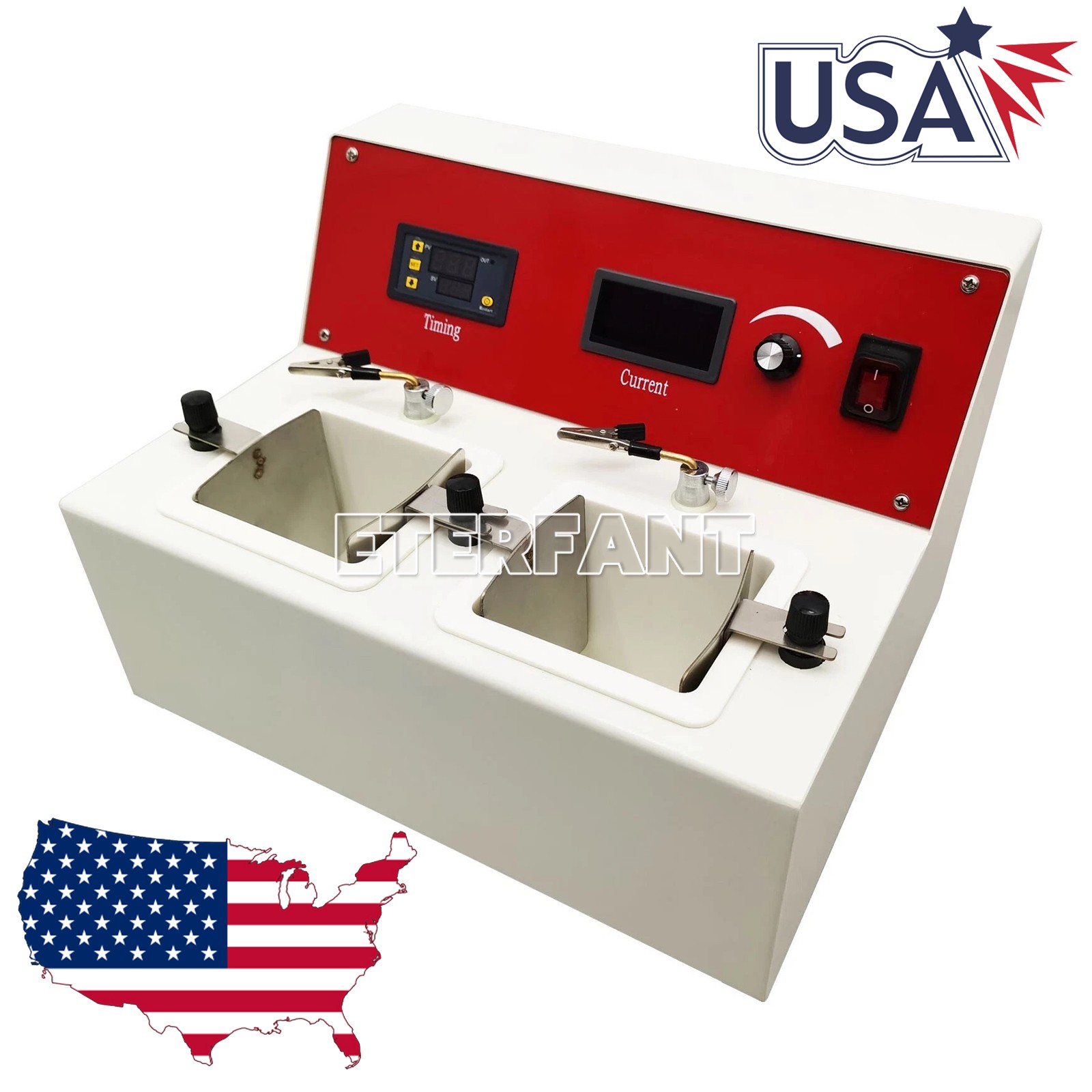Dental Lab Electrolytic Polishing Machine with Positive Swing Function/Two Cells