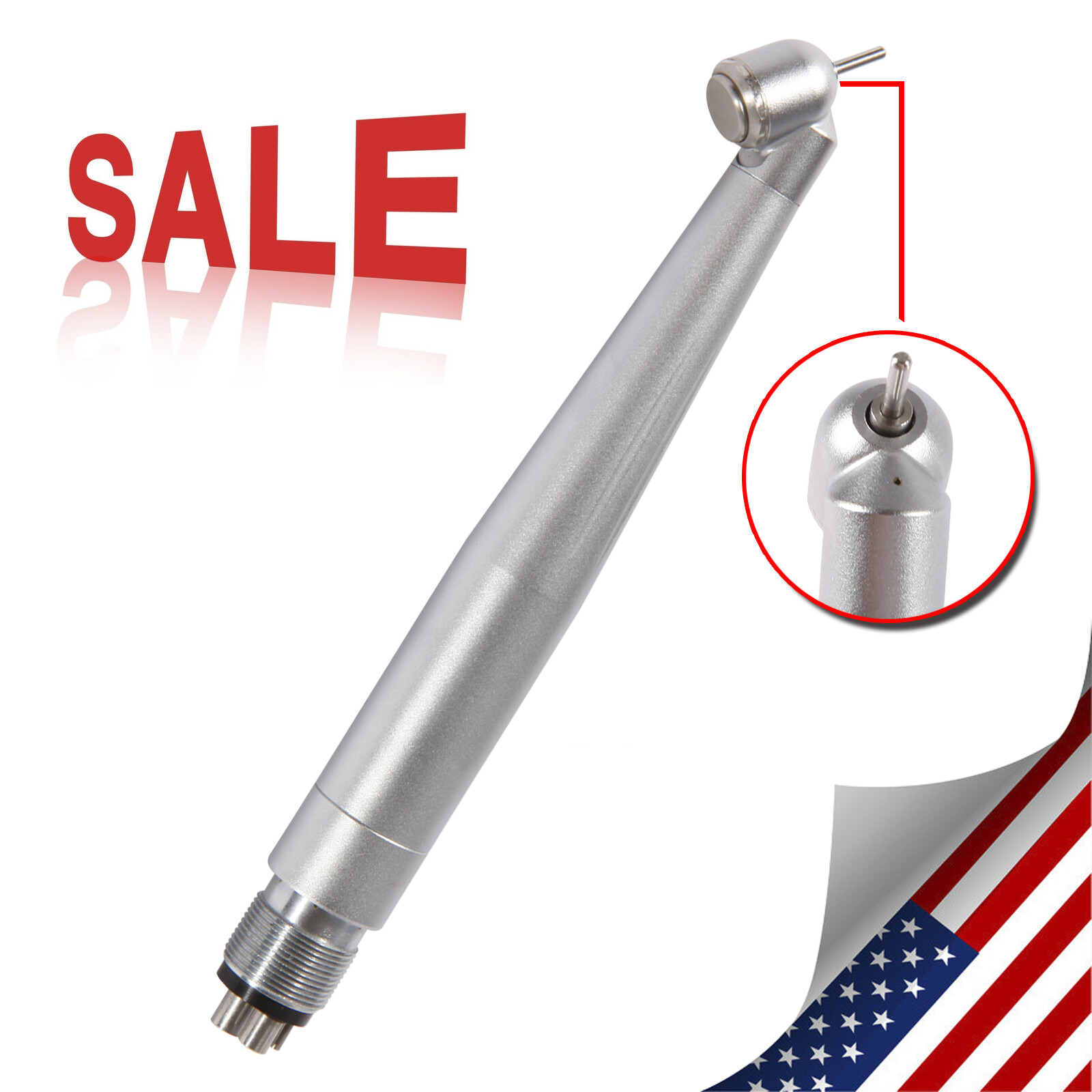Dental 45 Degree Surgical High Speed Handpiece Push Button 4Hole yabangbang WCA4