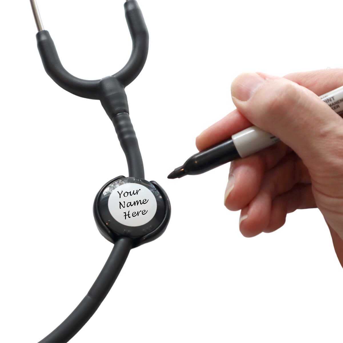 2 Pack – Adjustable Stethoscope ID Name Tags for All Size Cardio Steth Sizes