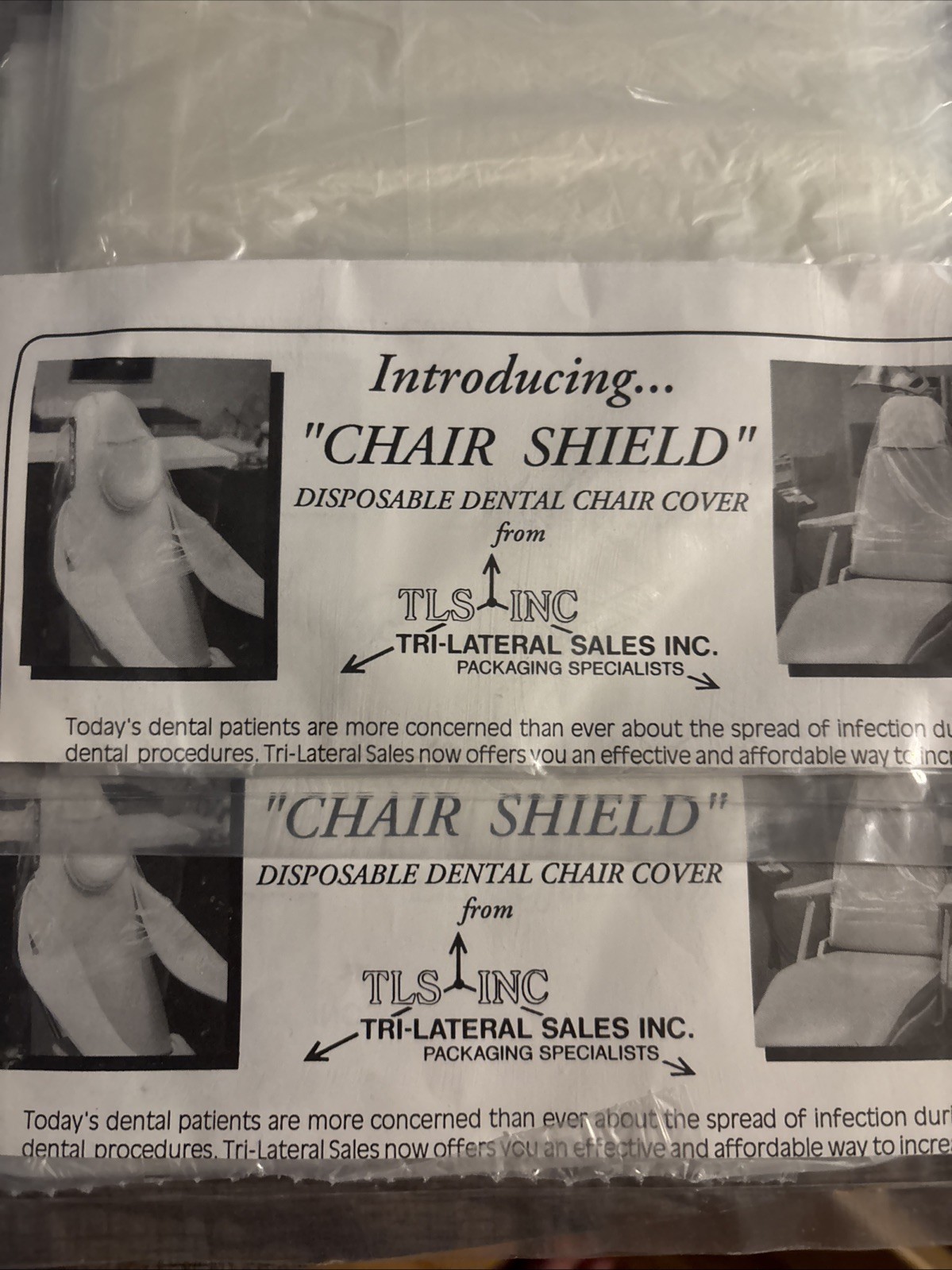 Lot of 2 Vintage Chair Sheila TLS disposable Dental Chair Covers