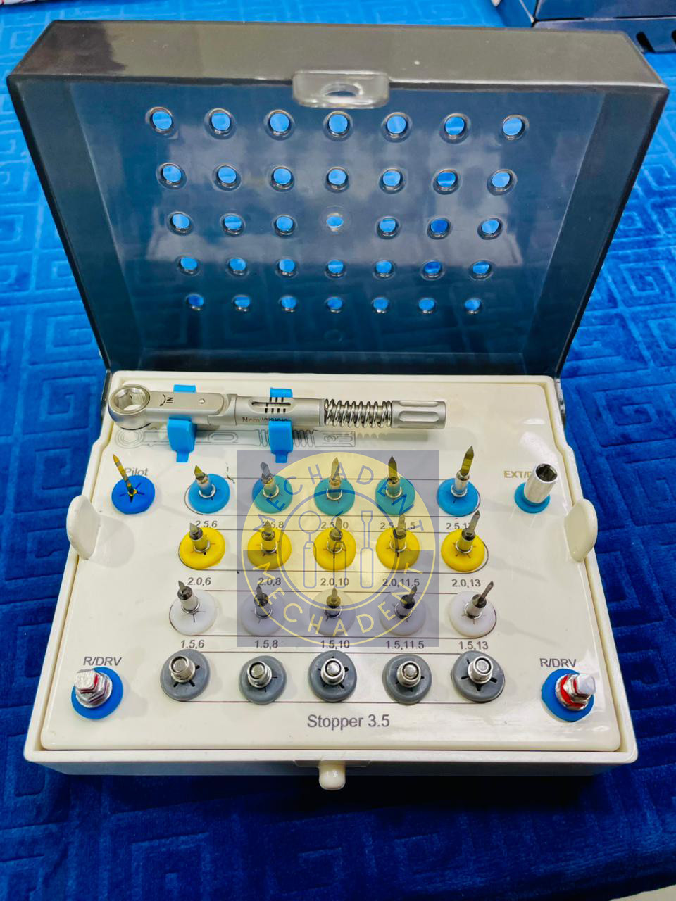 Dental Pilot Drills Set with Stoppers & Sleeves – One Piece Implant Kit