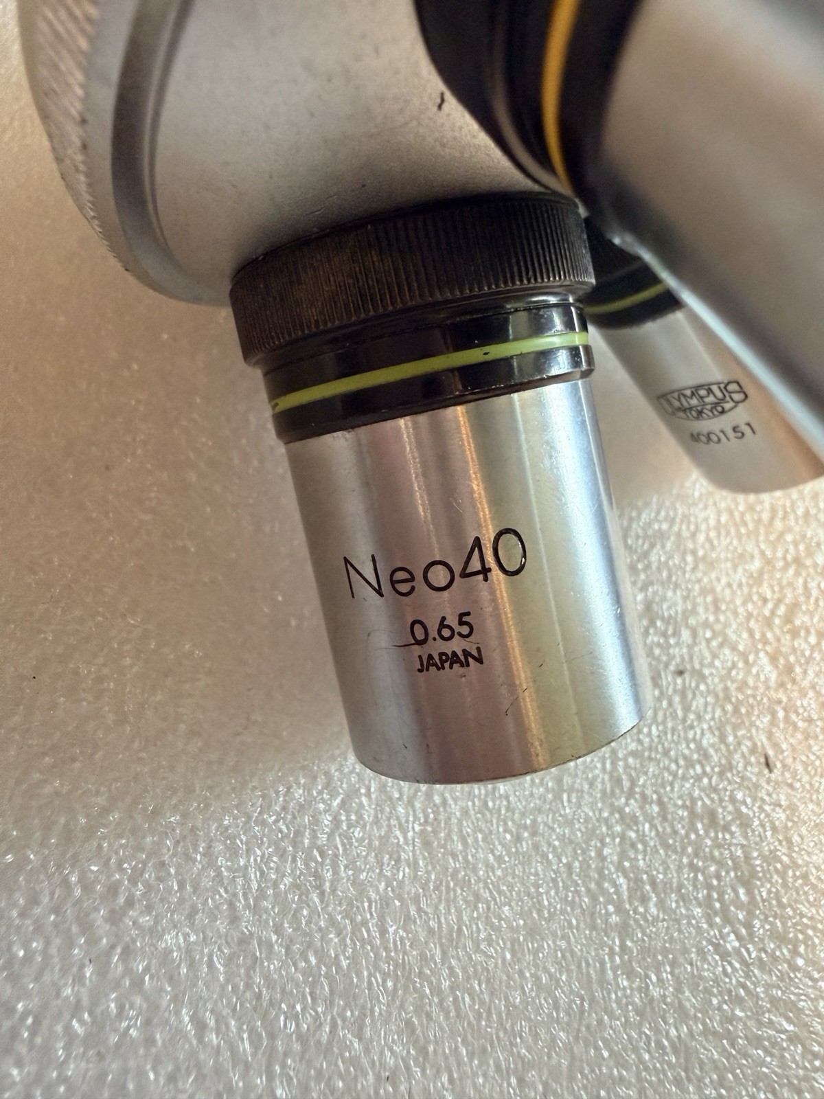 Olympus Microscope Objective Lens Lot Neo10 Neo20 Neo40 Neo50 w/ Turret
