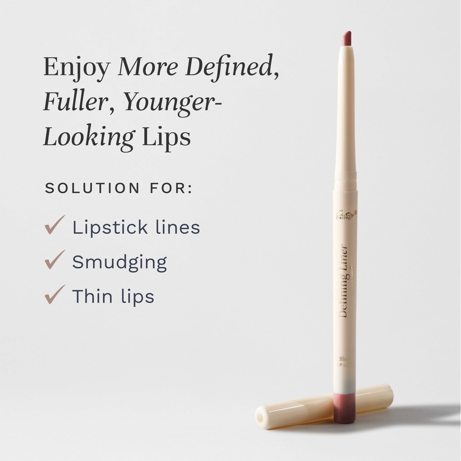 City Beauty City Lips Defining Liner In Blush Warm Nude Pink Long-Lasting