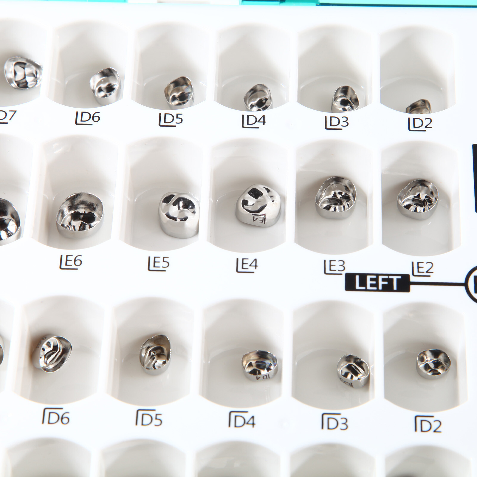 48 Size Dental Kids Primary Molar Crowns Stainless Steel Pediatric Crown USA