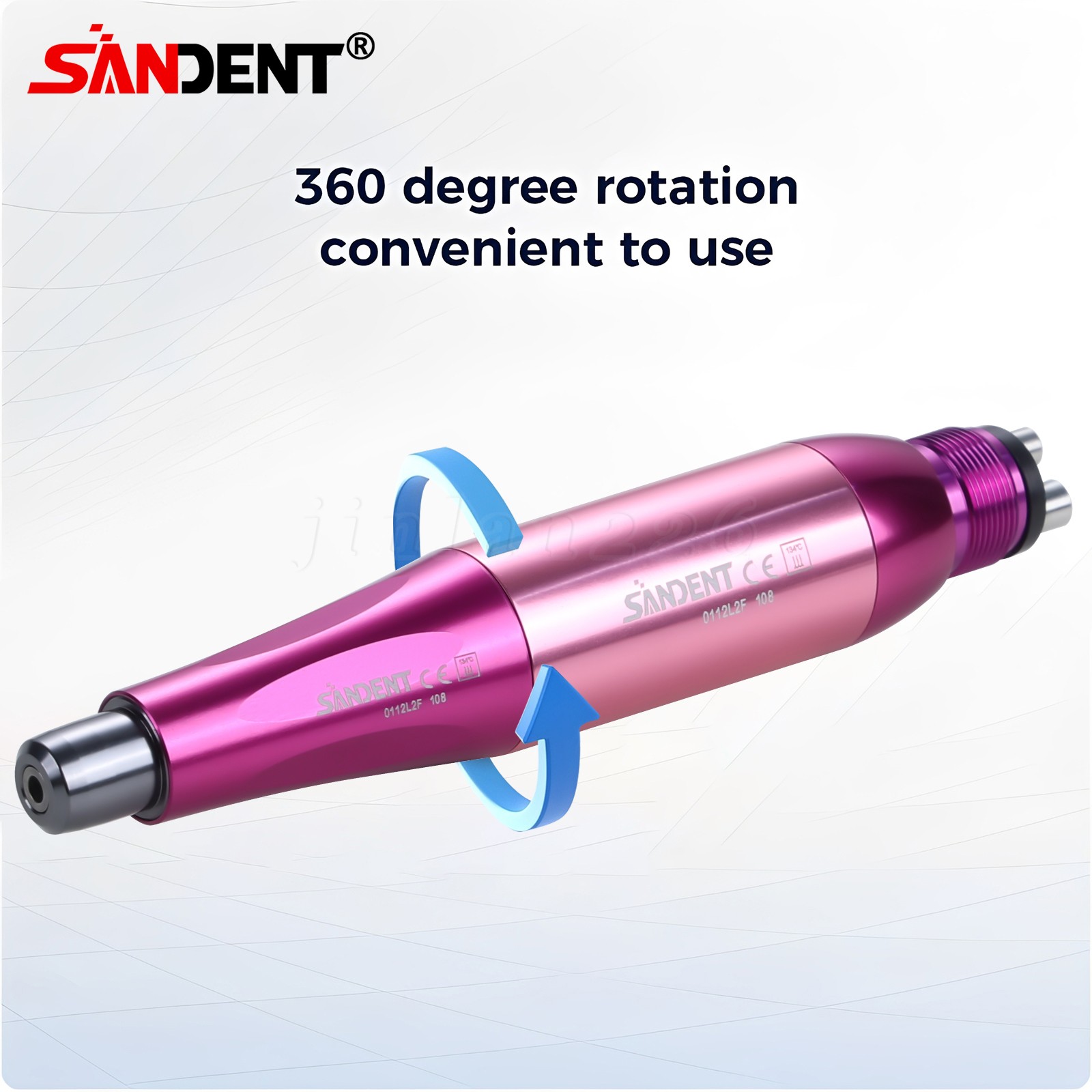 Dental Hygiene Prophy Handpiece Straight Nosecone 1:1 4:1 Low Speed Air Motor 4H