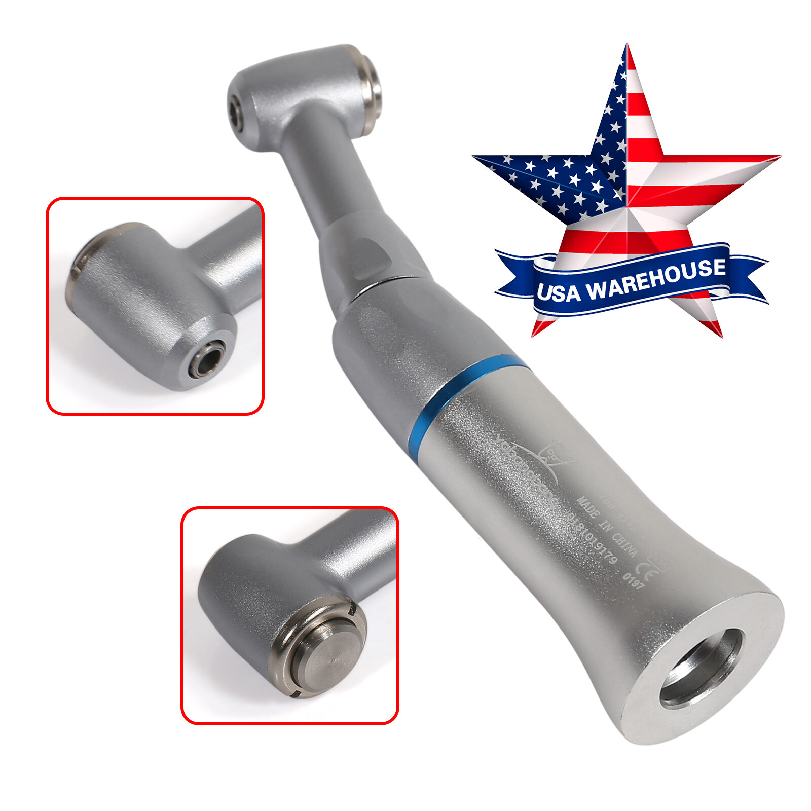 Yabang Dental Contra Angle Push Button Slow Low Speed Handpiece Fit NSK YAD