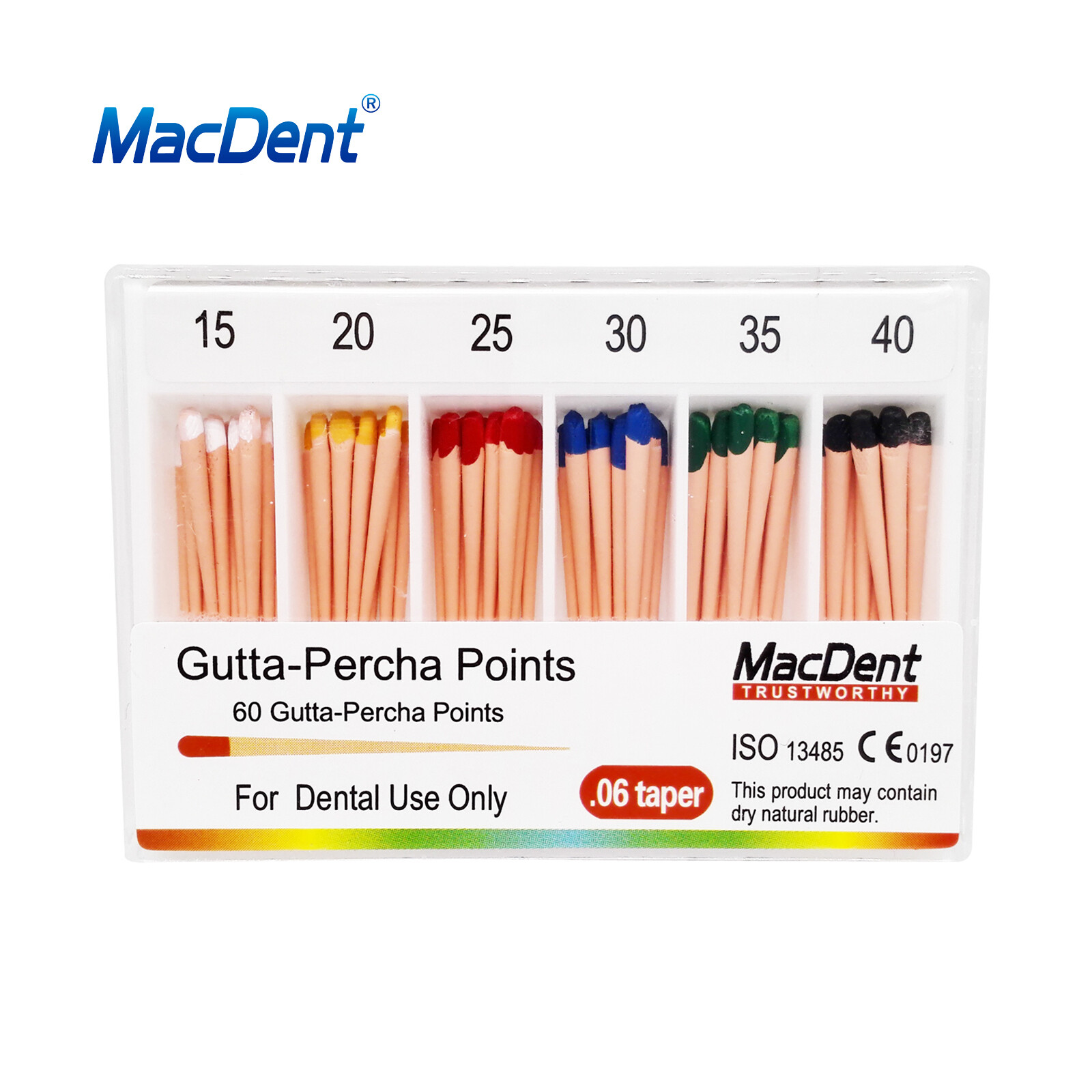 MacDent Dental Endodontic Gutta Percha Point & Absorbent Paper Obturation Points