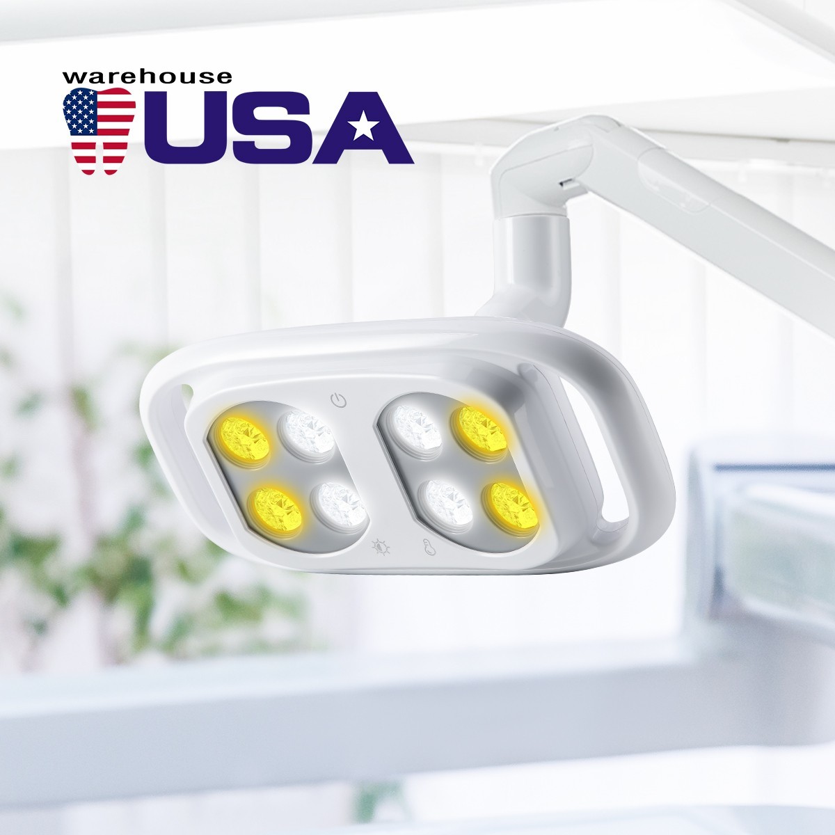 Dental Chair LED Oral Light 8000-40000lux 5-level adjustable color temperature