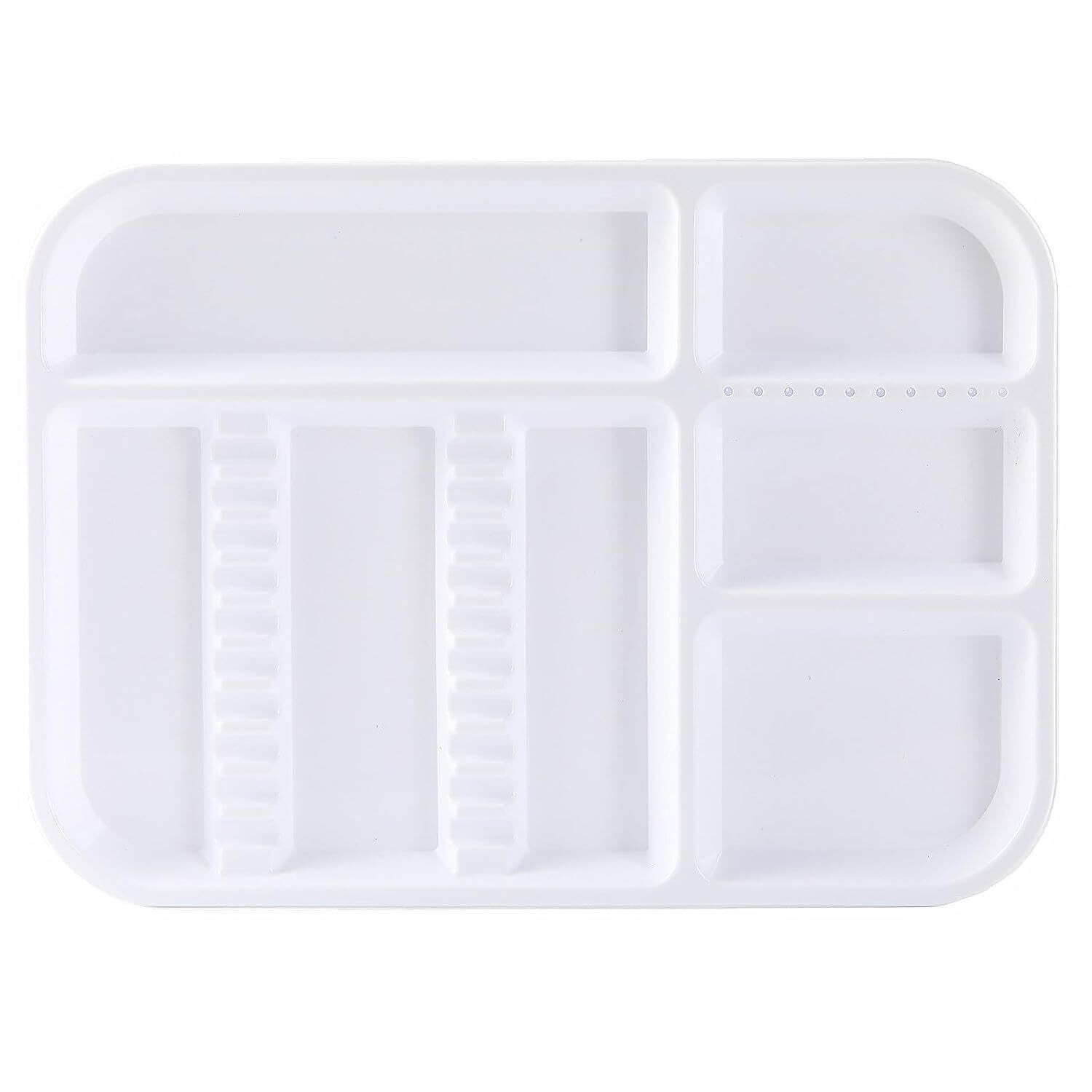 Dental Separate Autoclavable 135°C Divided Tray Plastic Set Up Trays 5 Color