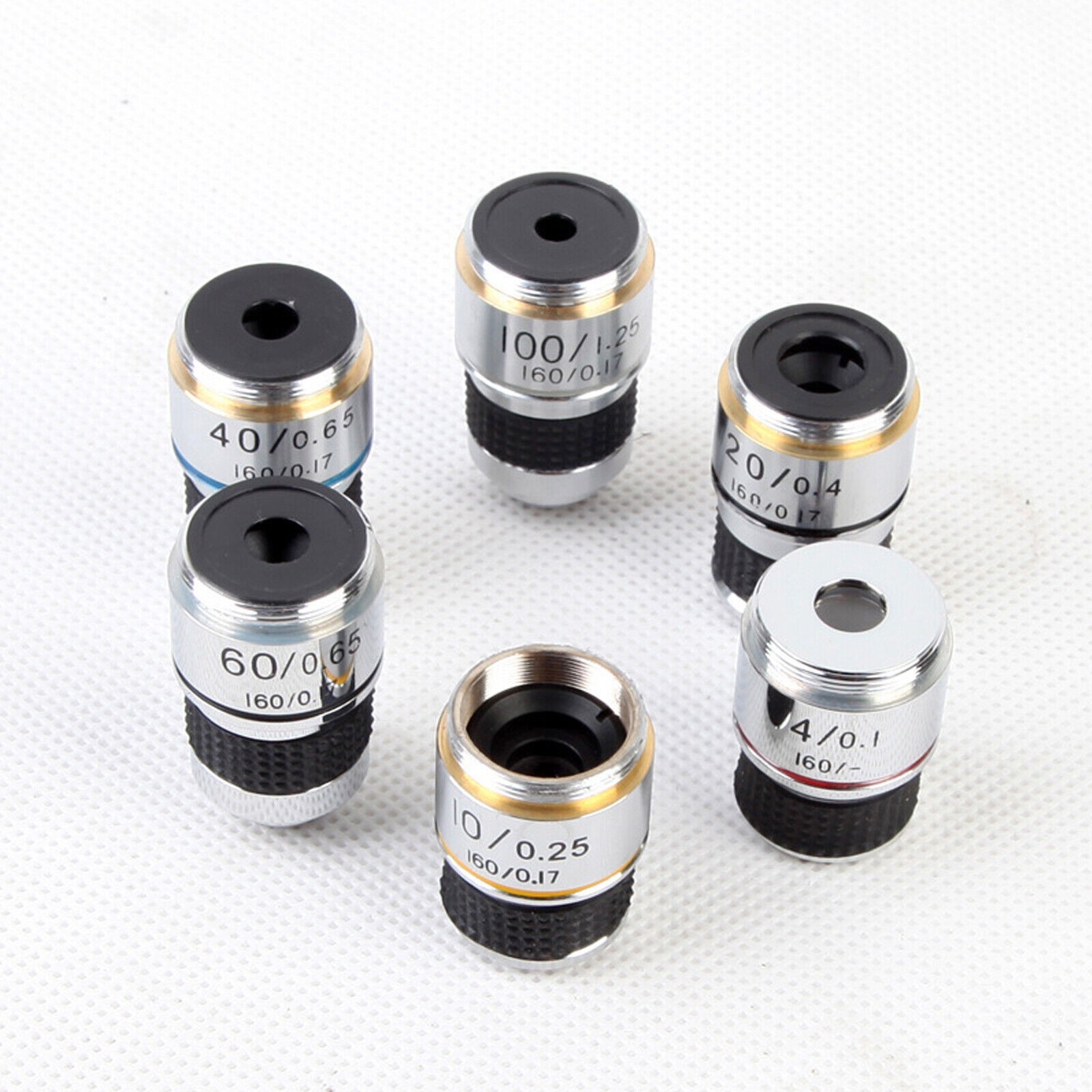 4X 10X 20X 40X 60X 100X Achromatic Objective Lens for Biological Microscope 18cq