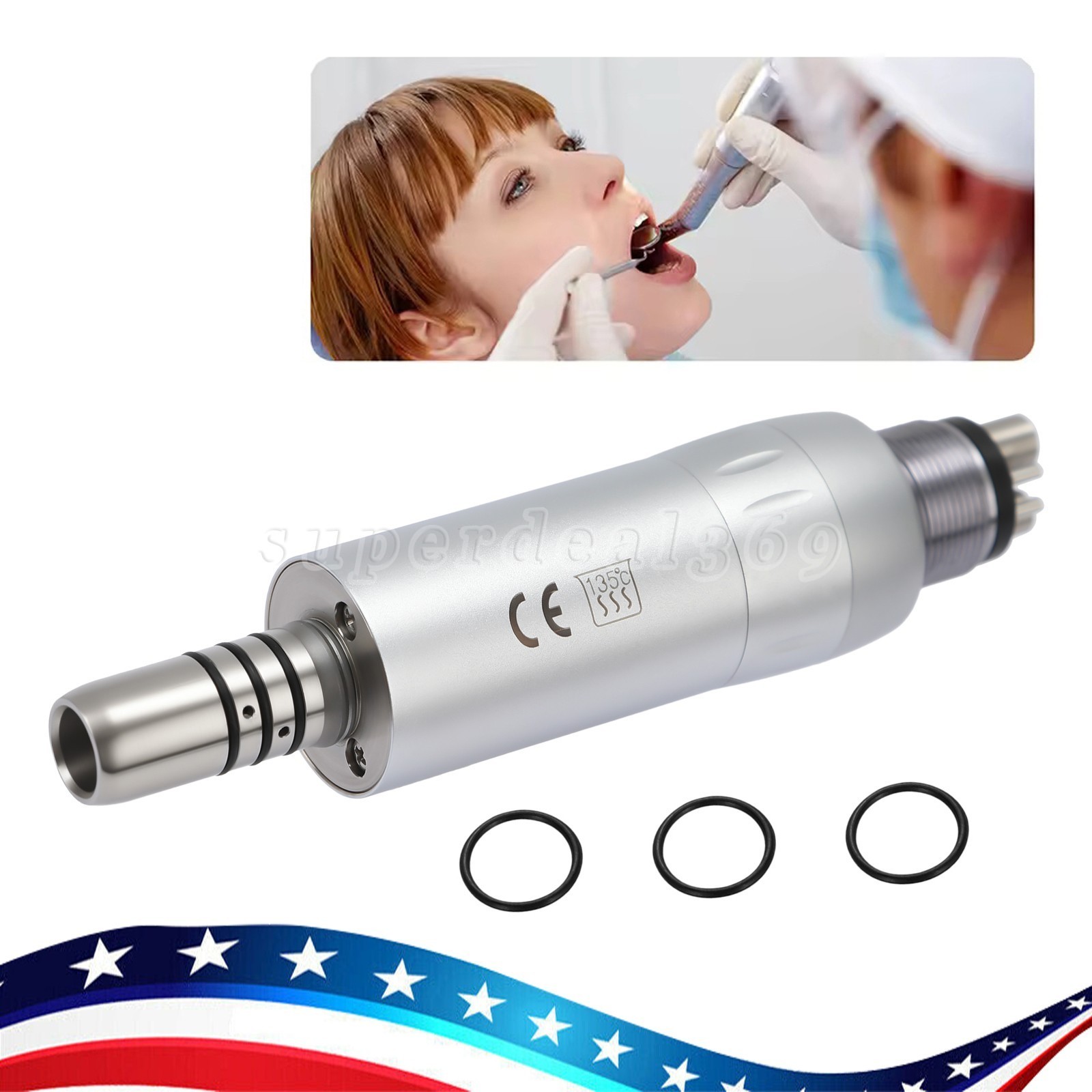 1-10 PCS SKYSEA Dental Inner Water E-Type Air Motor 4 Hole Handpiece Low Speed