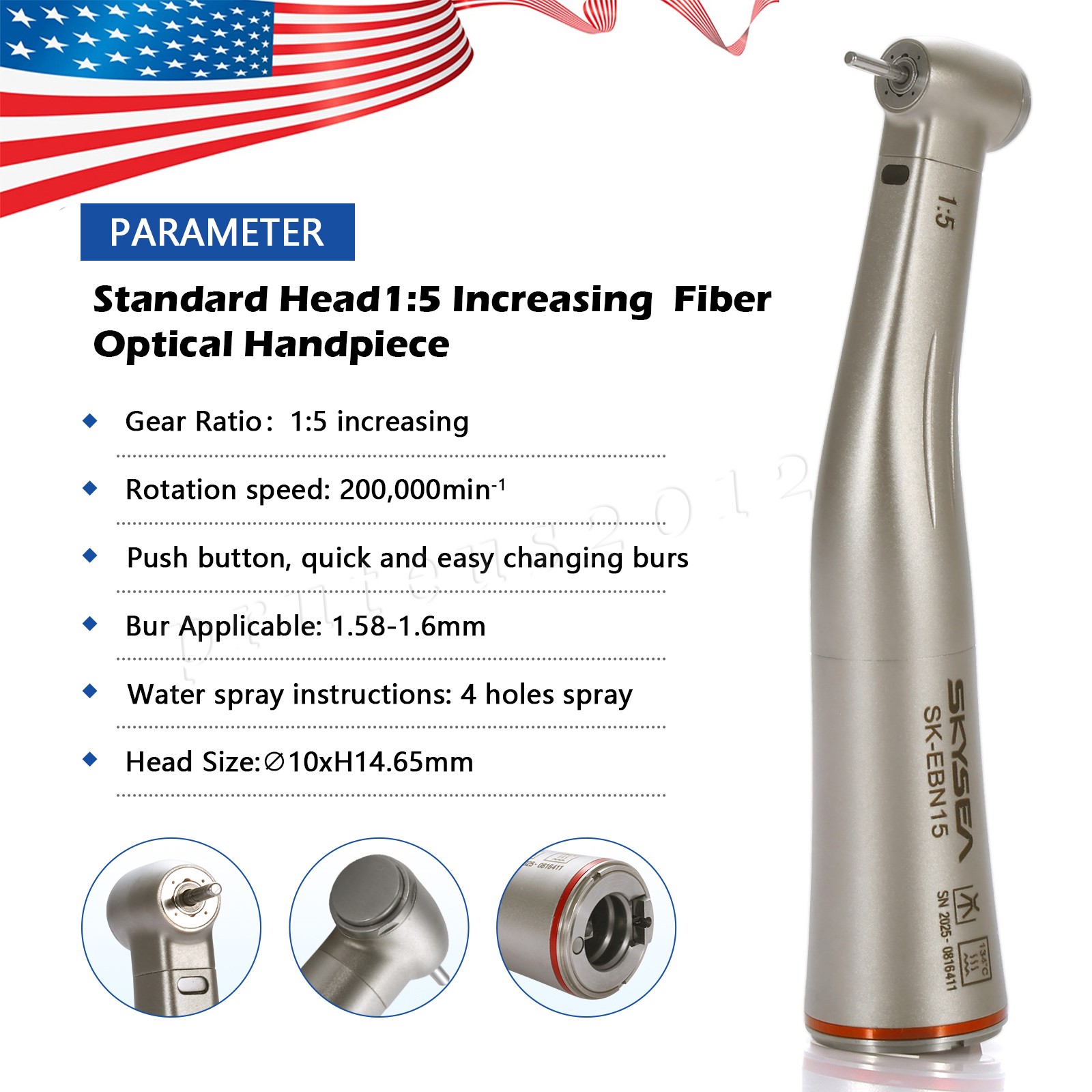SKYSEA 1:5 Electric Dental Handpiece