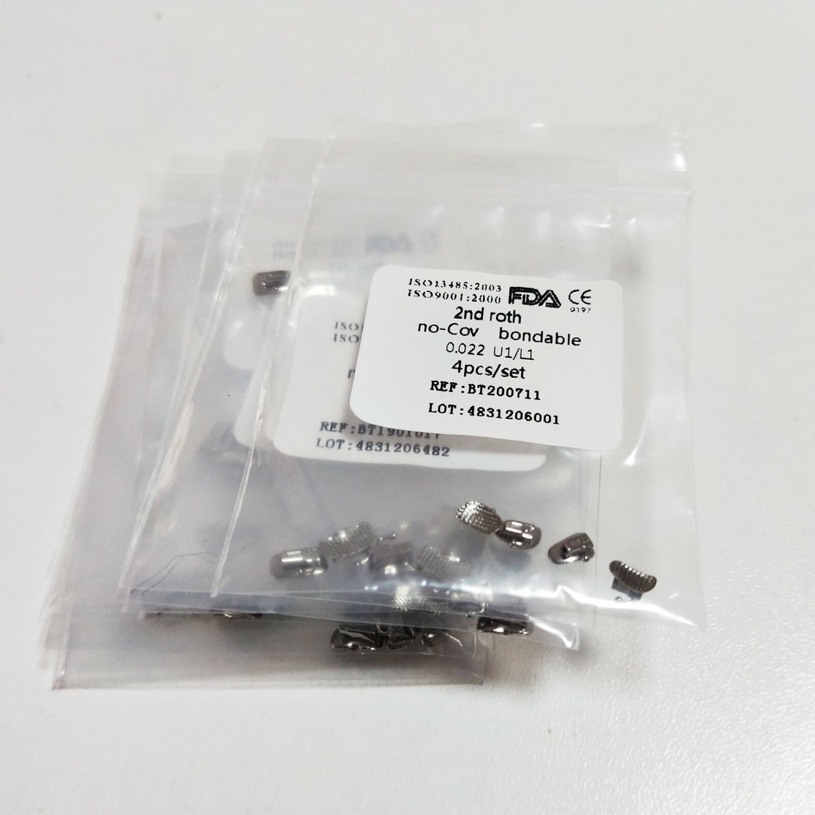 40 Pcs Dental Buccal Tube 2ND Molar Roth 022 Bondable No-cov U1/L1 4pcs/set