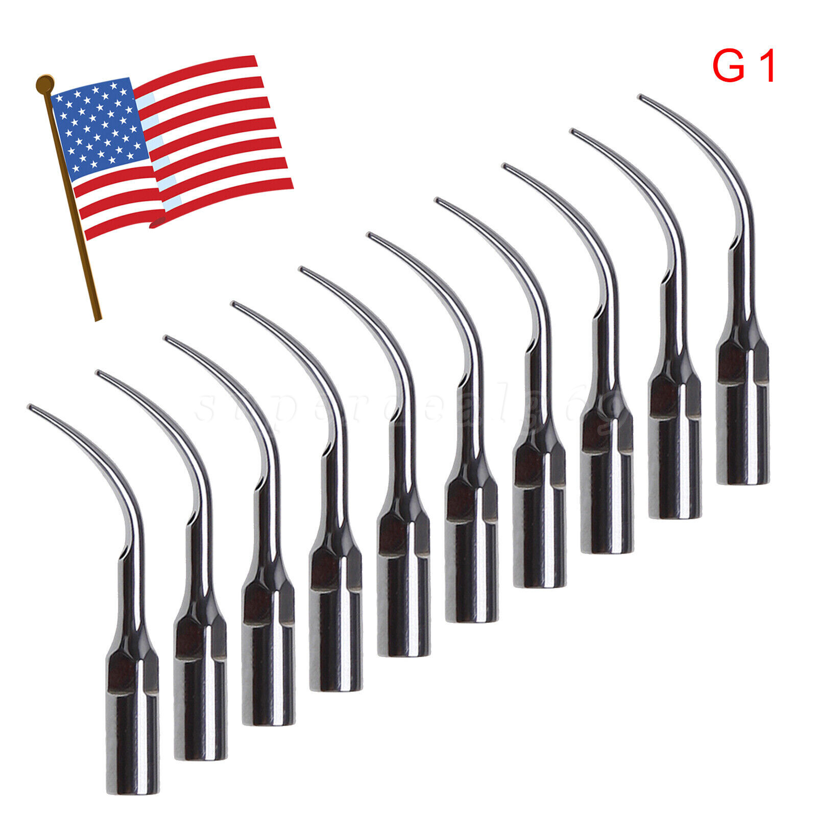 10*Dental Ultrasonic Perio Scaling Tips fit EMS /1*Detachable scaler Handpiece