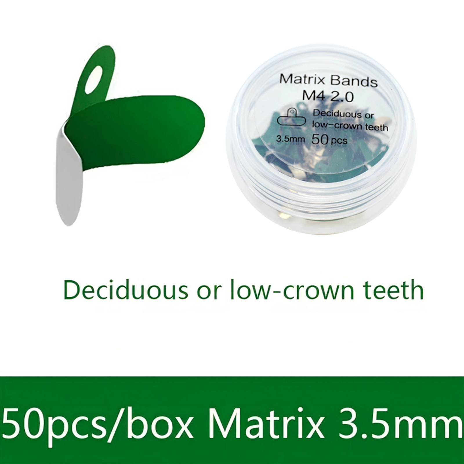 Dental Non-stick Matrix Bands Palodent 3D Fusion Firm Sectional Matrices M4 2.0