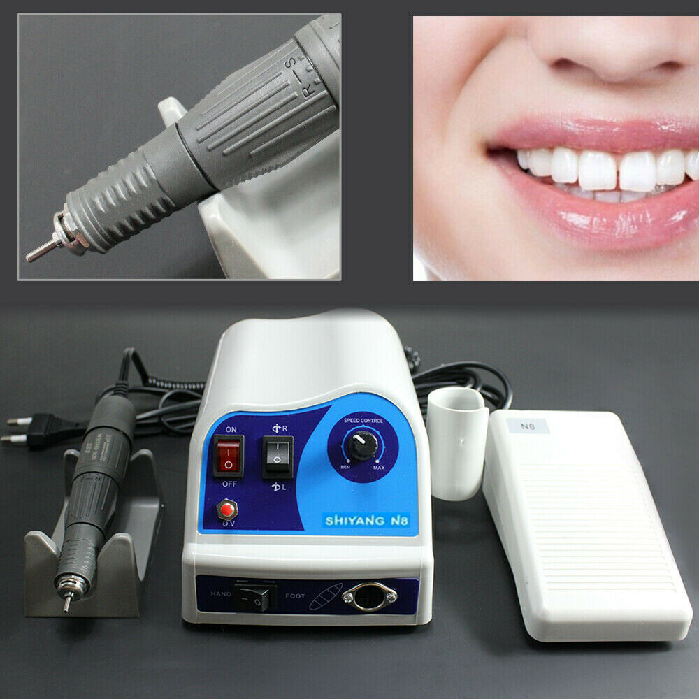 Dental Lab Electric Micromotor Polisher Polishing N8+45K RPM Handpiece 2.35mm