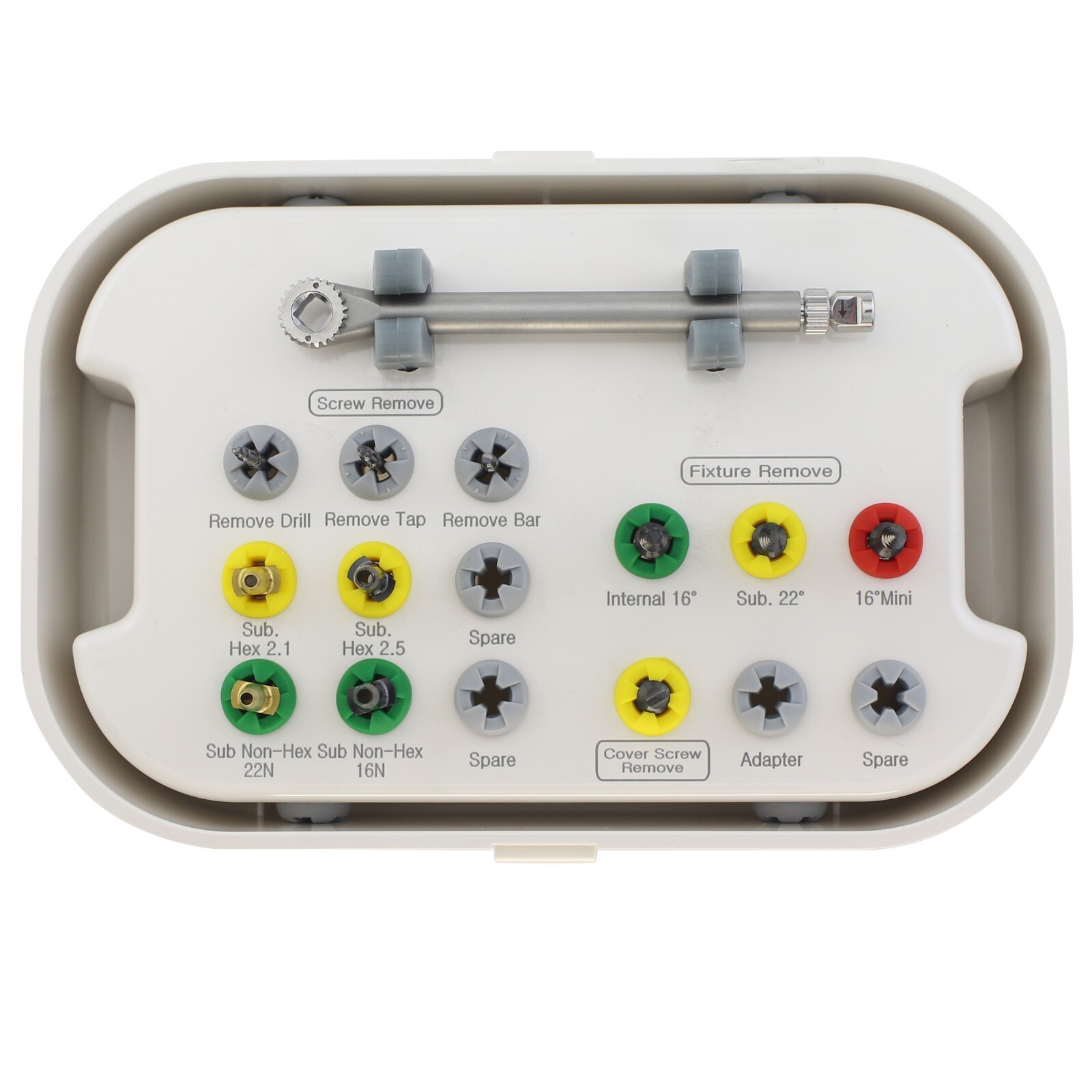 Implant Fixture & Fractured Screw Removal Kit Drill Guide Remover SOS