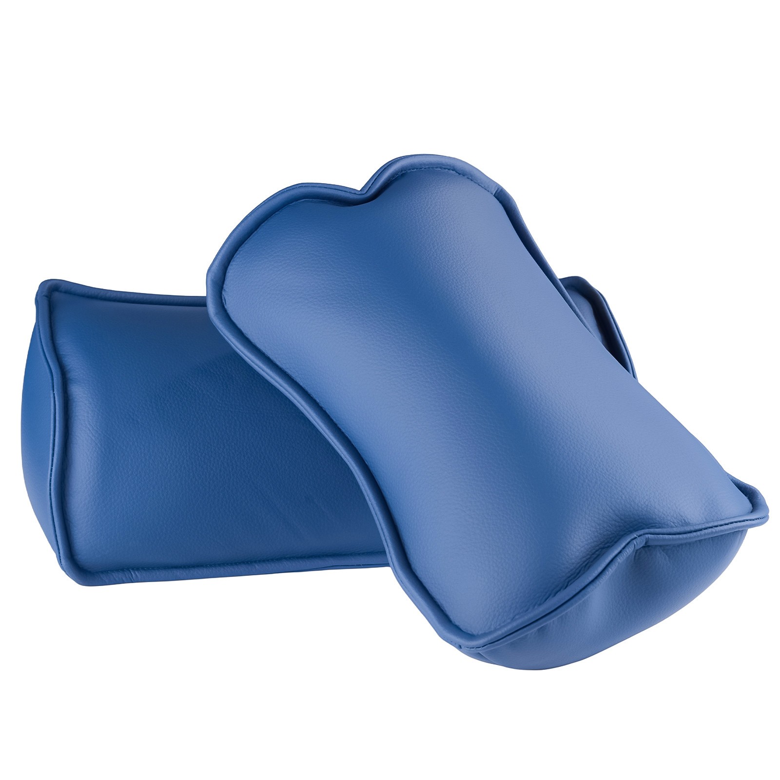 Dental Chair Neck Pillow Lumbar Cushion Memory Foam Microfiber Leather Dark Blue