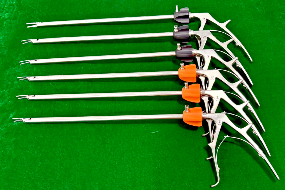6pc Laparoscopic Clip Applicator Single Action LT300/LT400 10mmx330mm Reusable