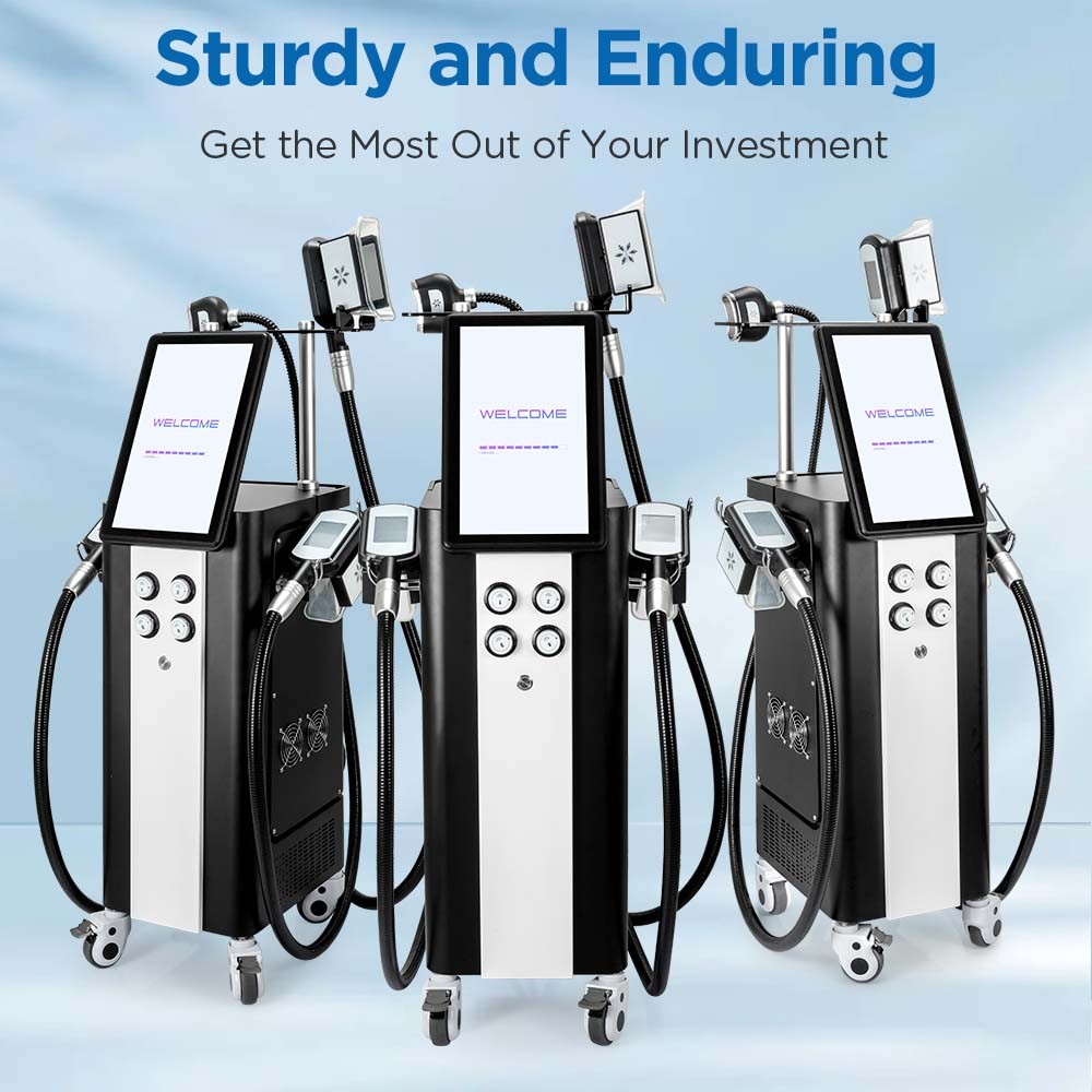 4 Handles Freezing Double Chin Removal Cool Therapy Body Massager Beauty Machine
