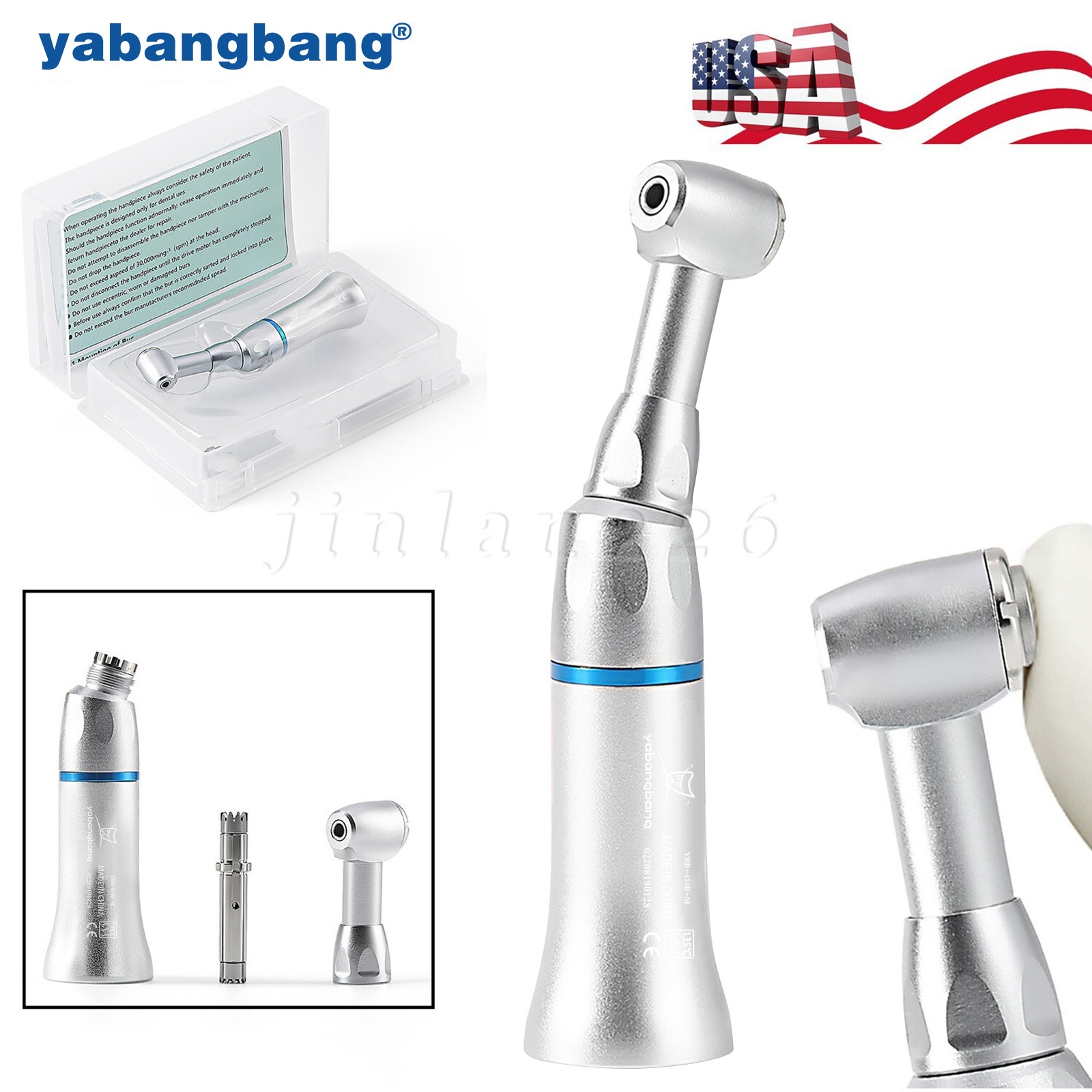 Dental Slow Low Speed E-type Air Motor 4/2 Hole/Contra Angle Handpiece NSK Style
